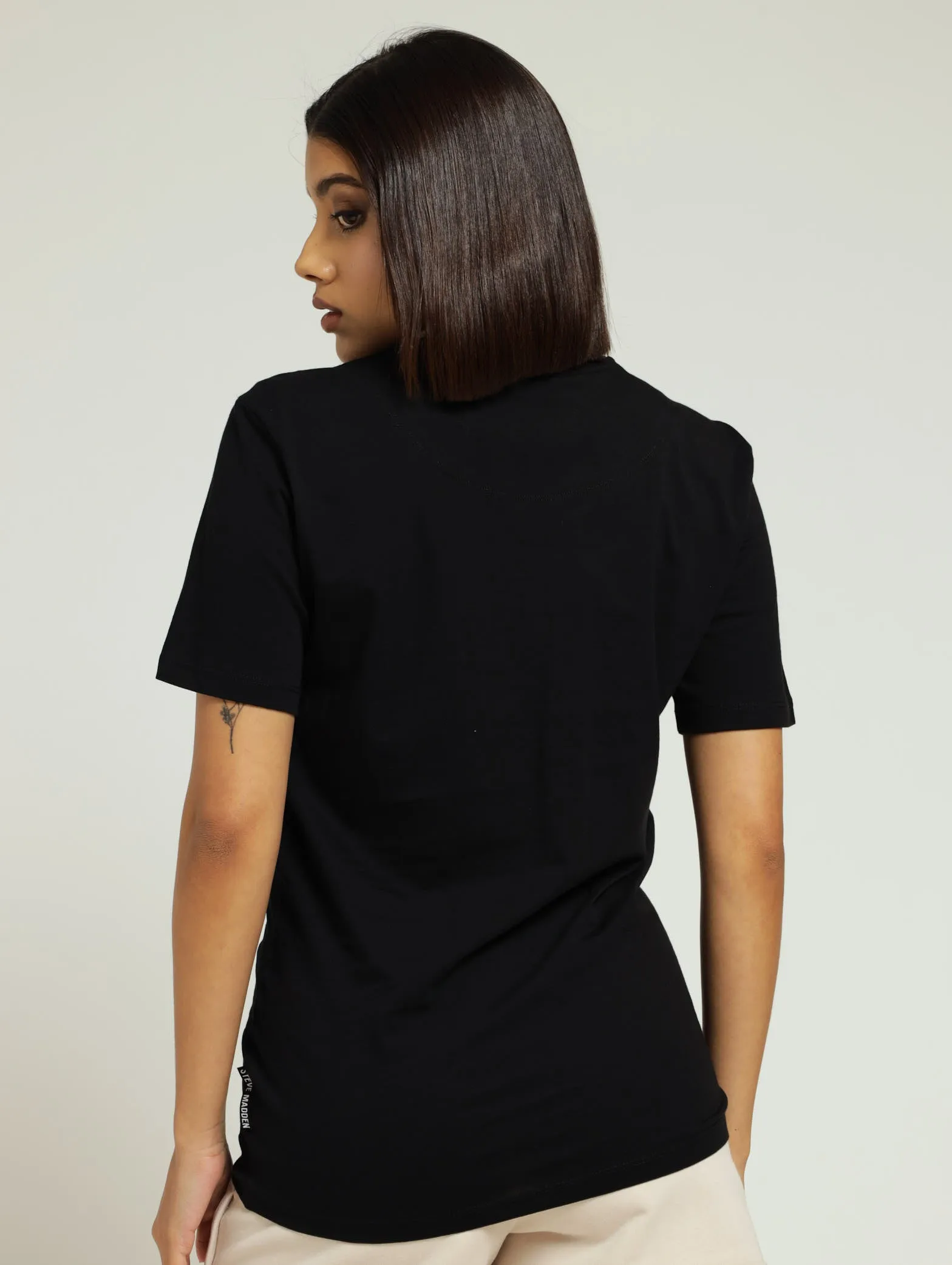 Jace Crew Neck Logo Tee - Black sold by Edgars product image thumbnail 3