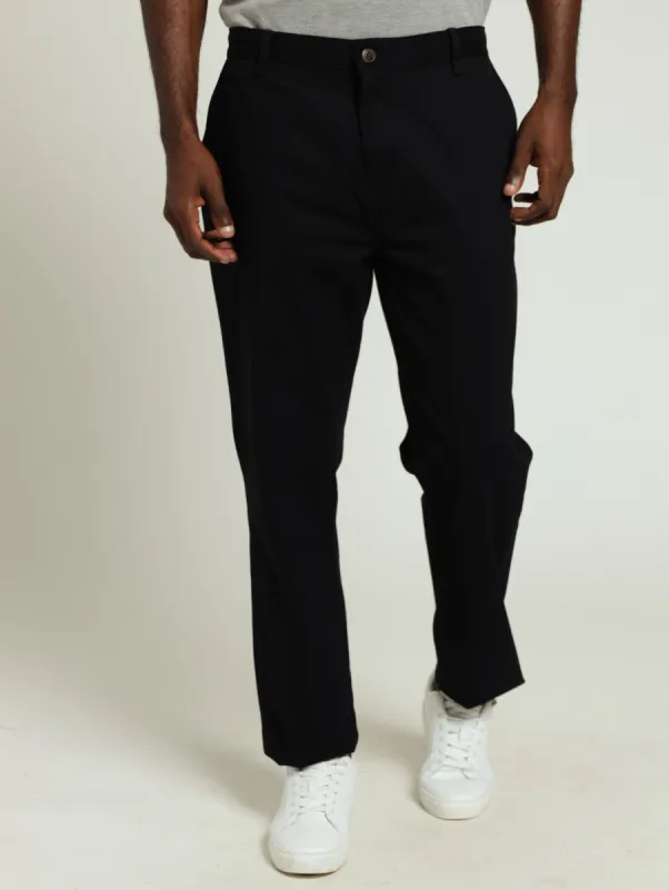New Basic Straight Fit Chino - Black sold by Edgars