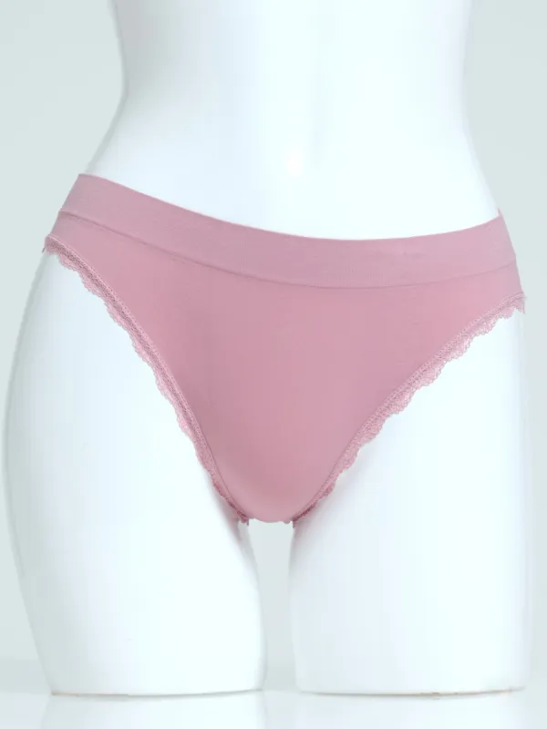 3 Pack Seamless Bikini - Lilas/Twilight Mauve/Grey Melange sold by Edgars