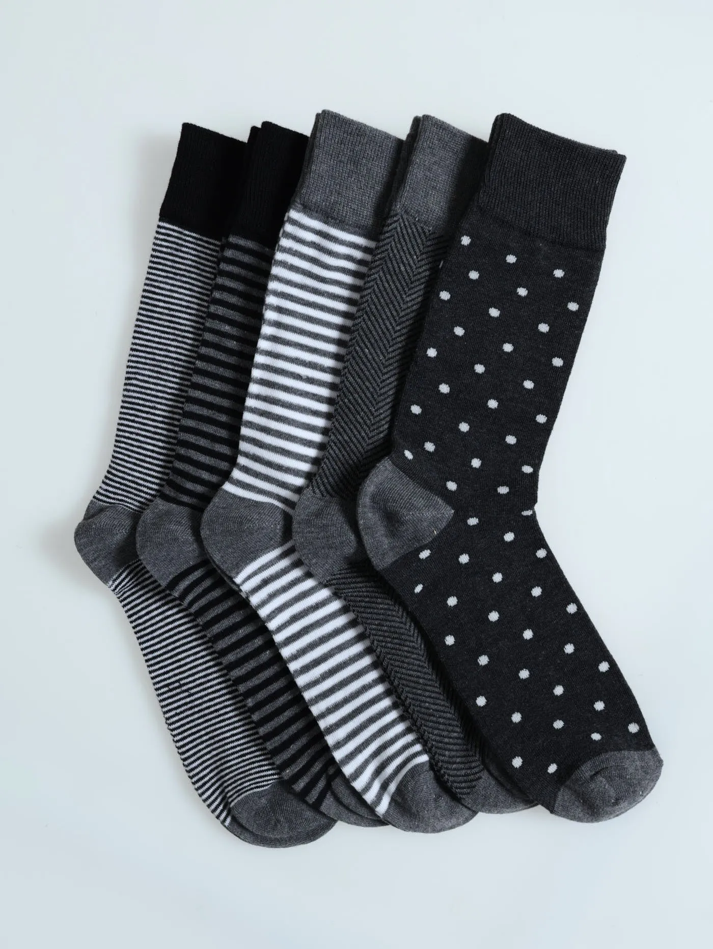 5 Pack Anklet Socks - Grey sold by Edgars