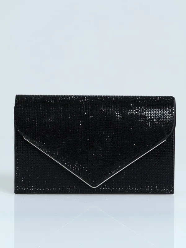 Qweenbee Clutch Bag - Black sold by Edgars