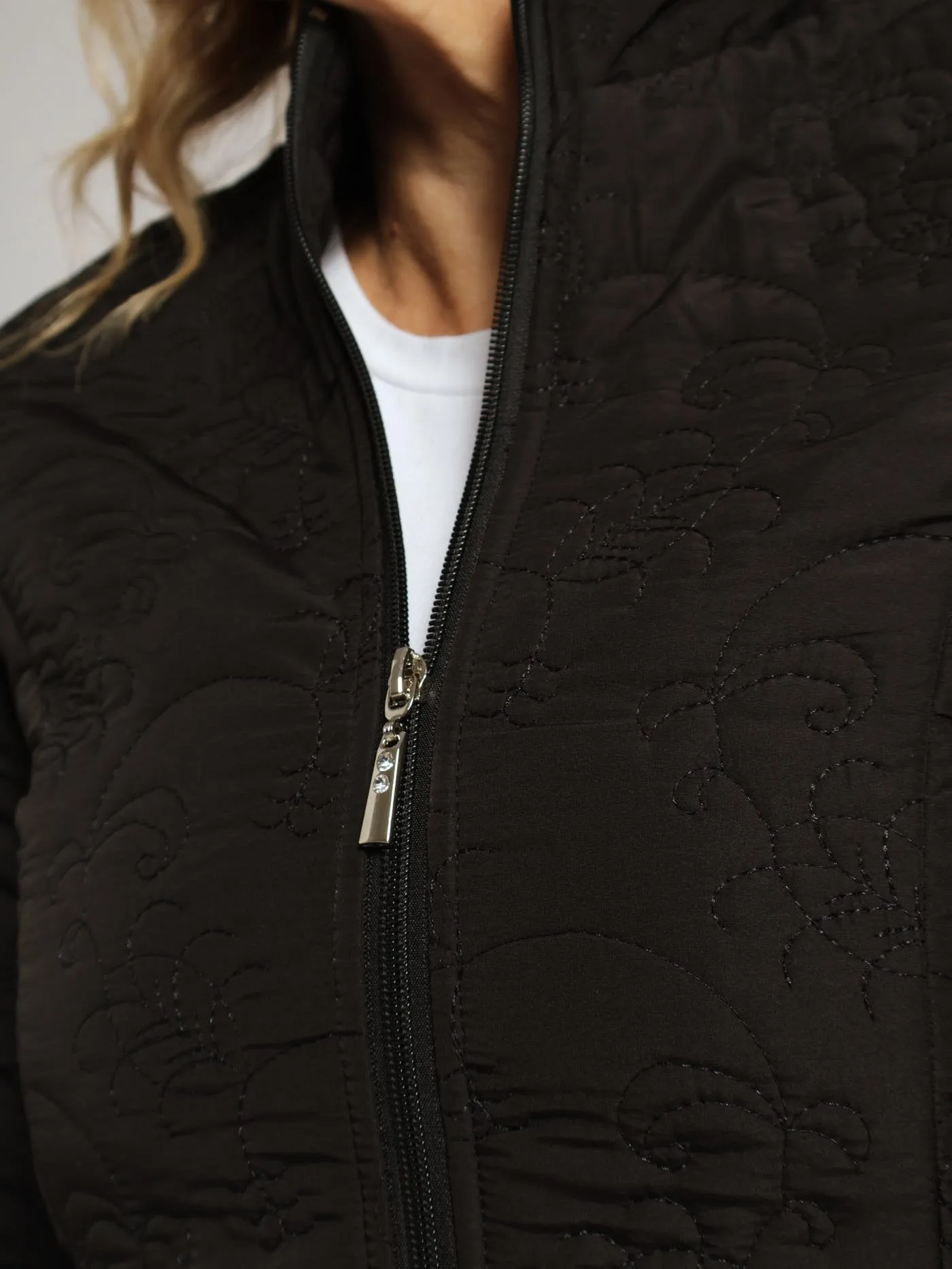 Embroidered Puffer Jacket - Black sold by Edgars product image thumbnail 5
