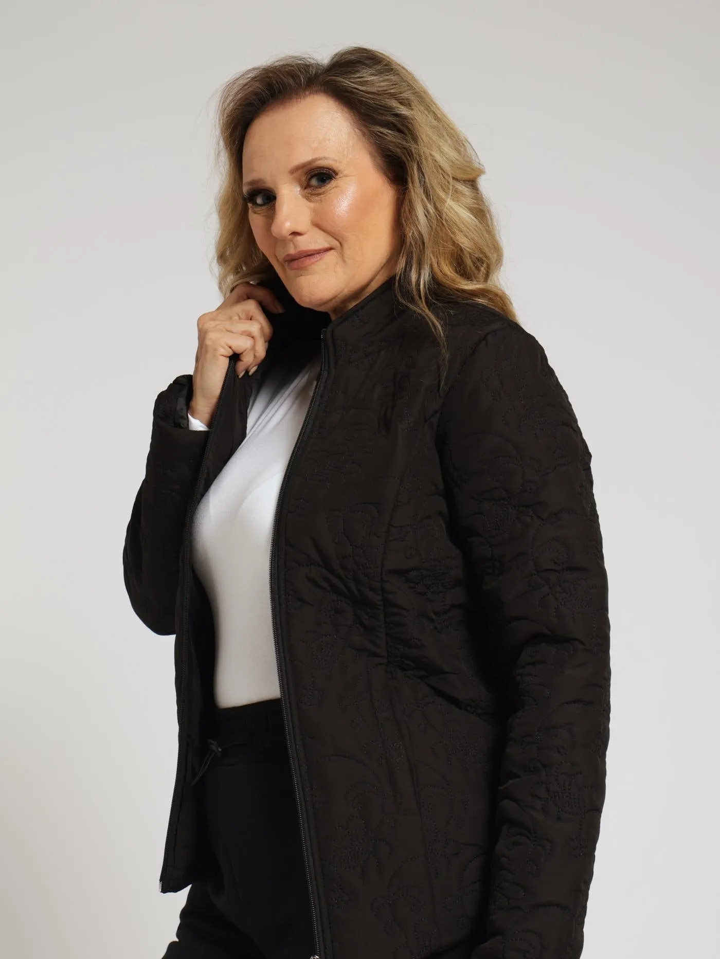 Embroidered Puffer Jacket - Black sold by Edgars product image thumbnail 3