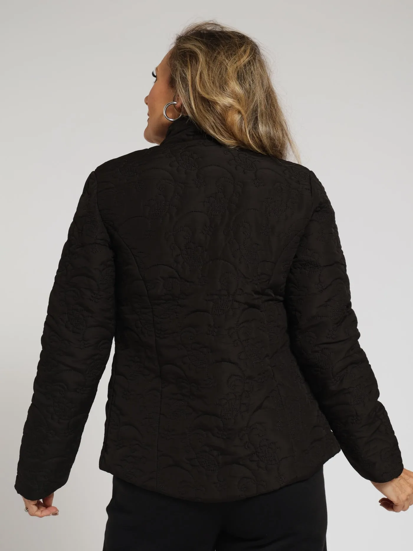 Embroidered Puffer Jacket - Black sold by Edgars product image thumbnail 4