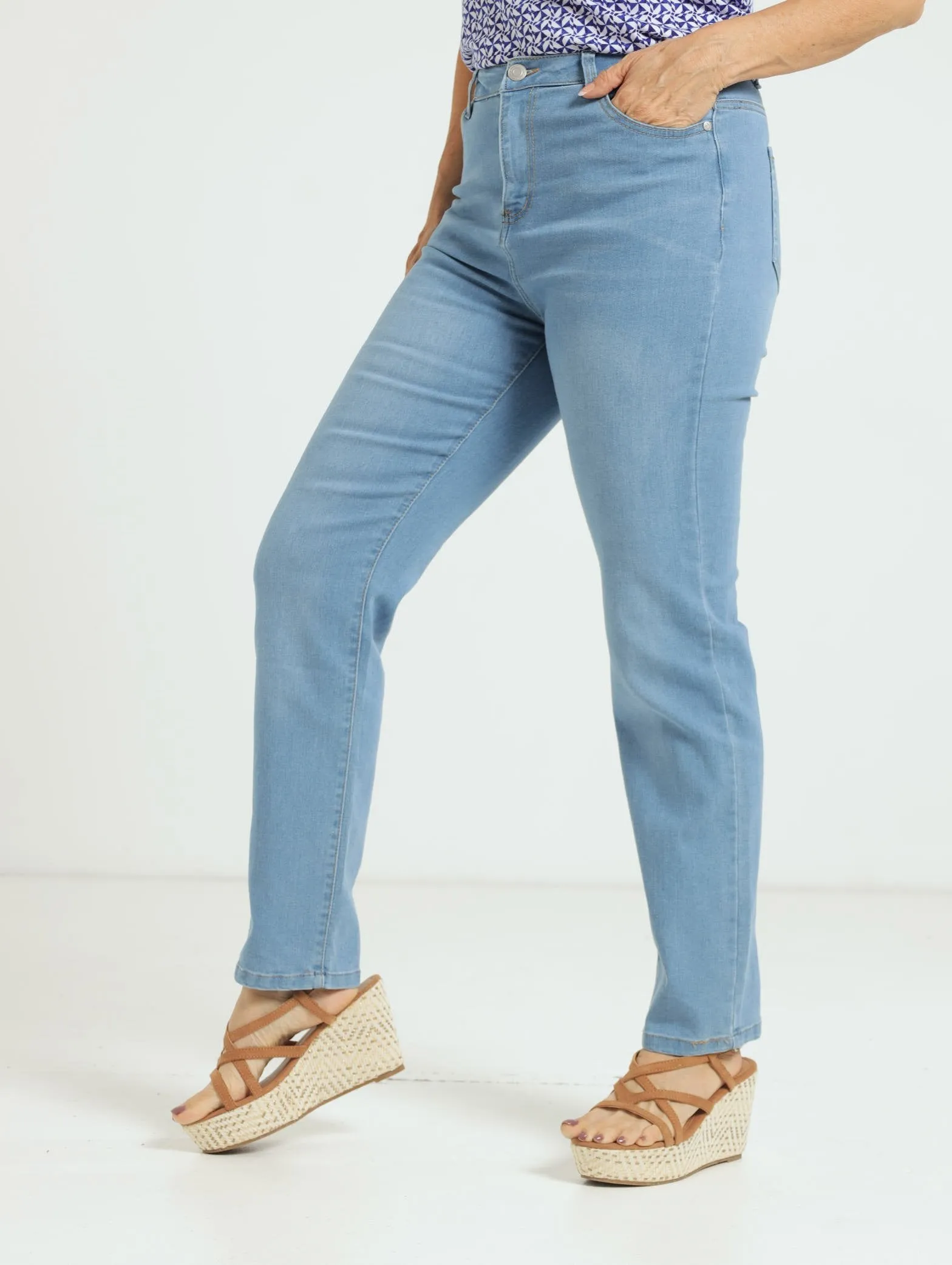 Straight Leg Denim Jeans - Light Wash sold by Edgars product image thumbnail 2