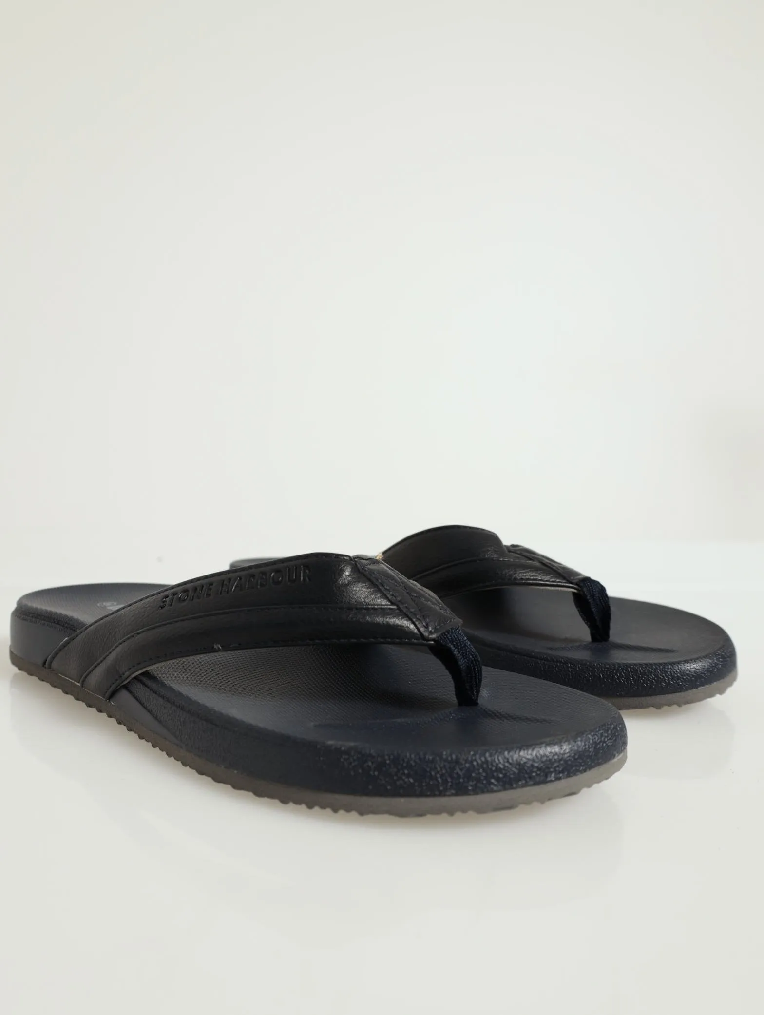 Ultra Soft Comfort Wide Vamp Sandal - Navy sold by Edgars