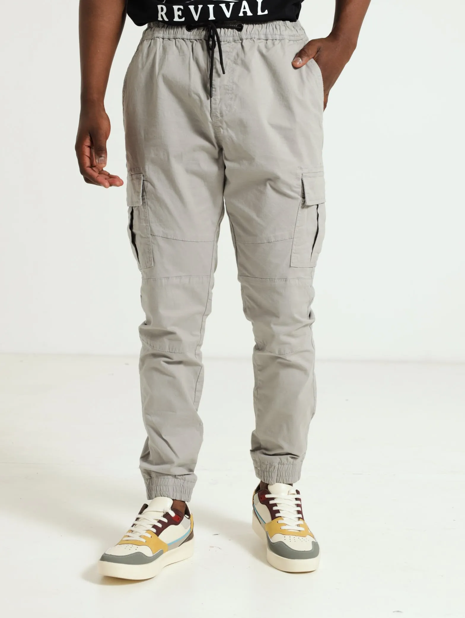 Skater Cargo Jogger - Light Grey sold by Edgars