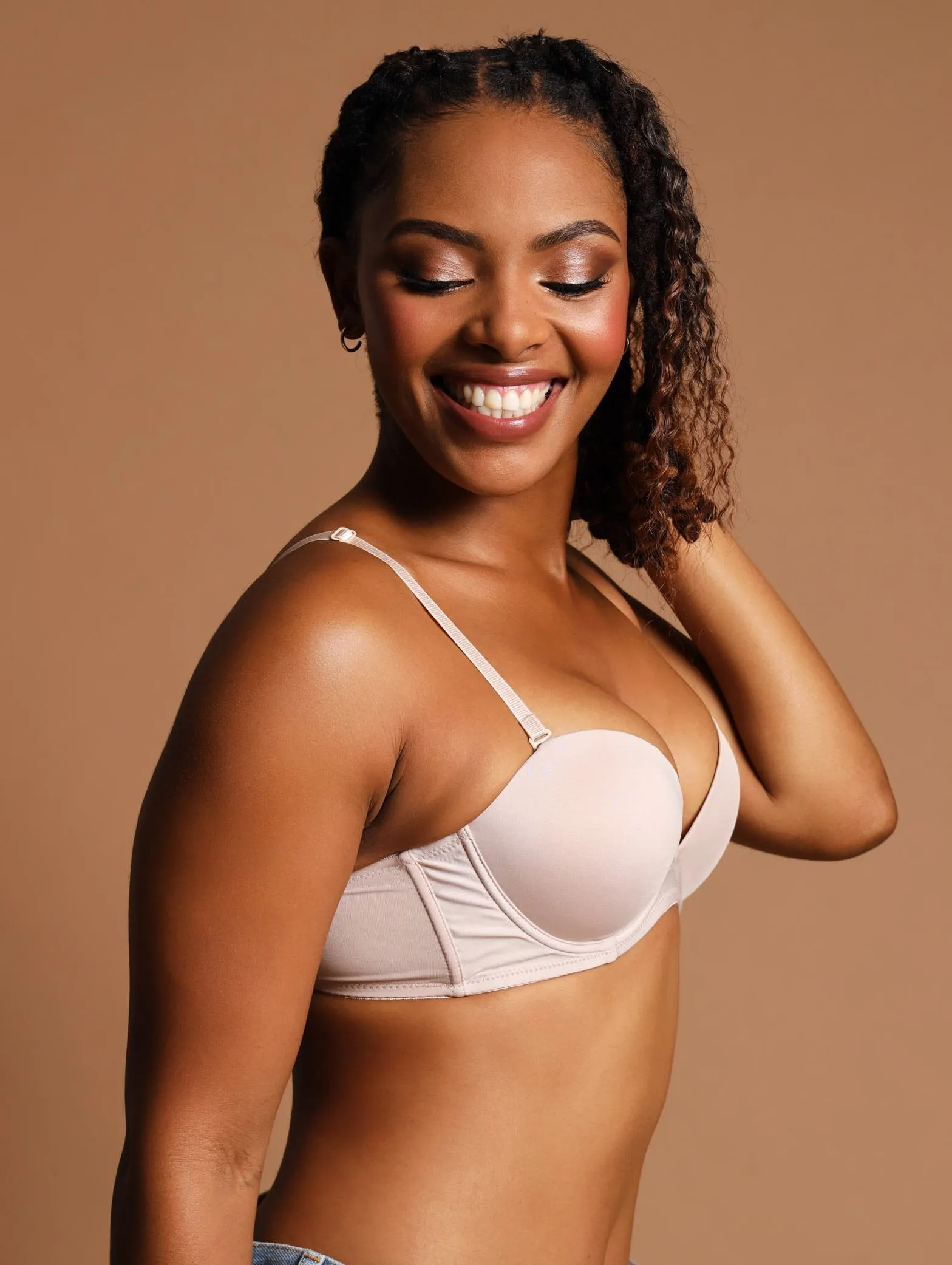 2 Pack Low Plunge Multiway Bra - White/Beige sold by Edgars product image thumbnail 5