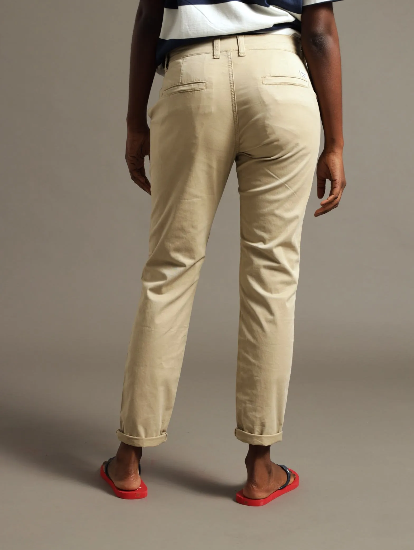 Stretch Twill Embroidered Chino Pants - Khaki sold by Edgars product image thumbnail 3