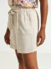 Paperbag Utility Mid Thigh Shorts - Stone sold by Edgars