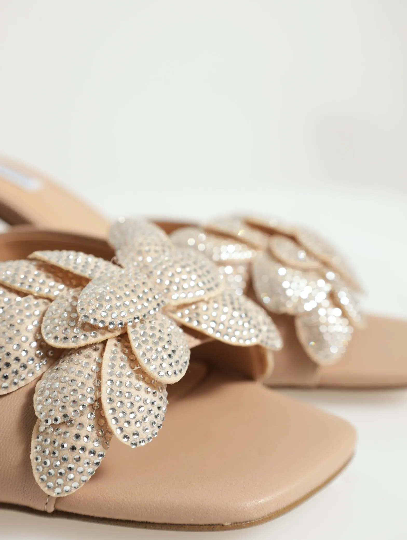 Glowing Embellished Mule Mid Block Heel - Natural sold by Edgars product image thumbnail 3