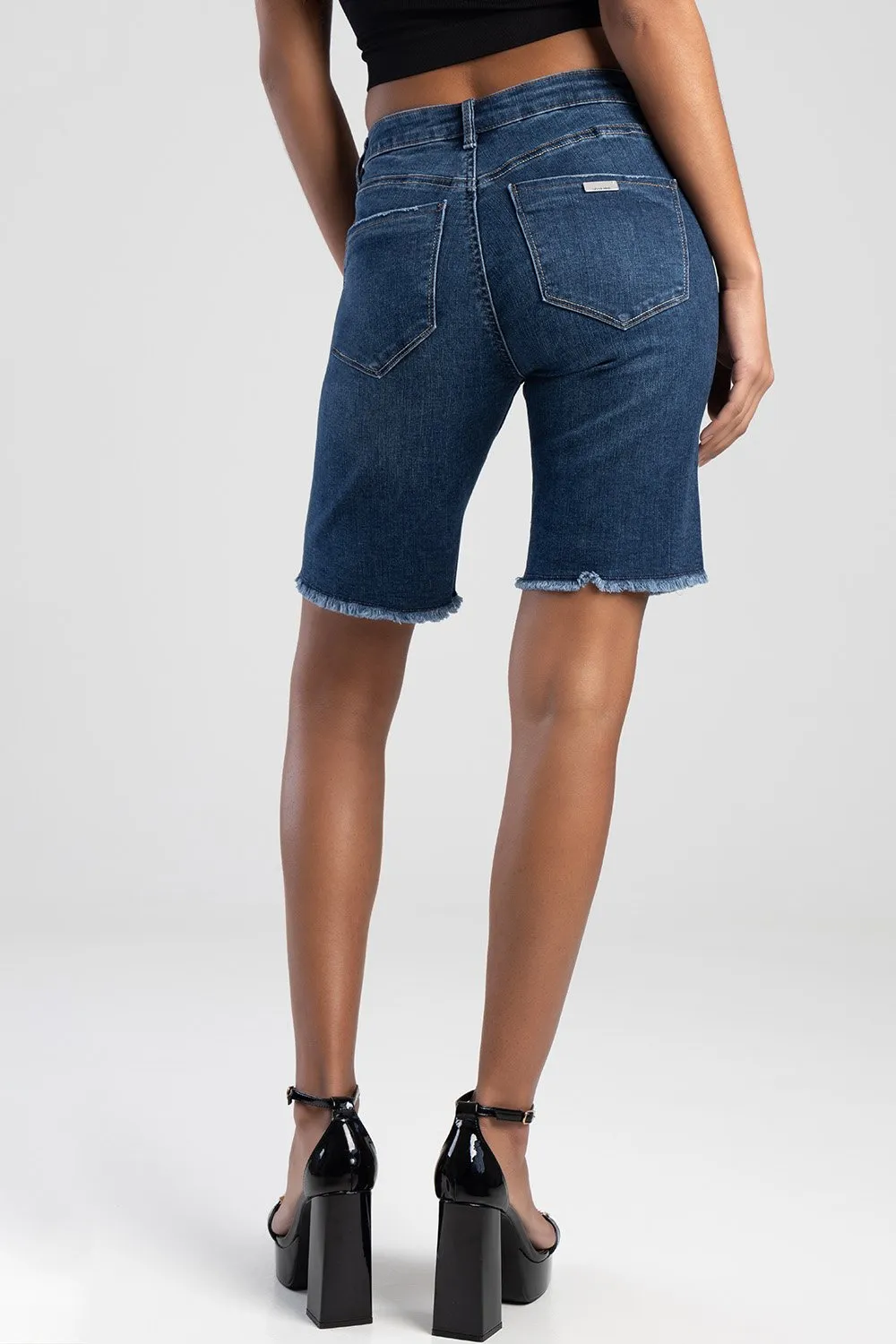 Axel Mid Waist Baggy Fit Bermuda Shorts - Dark Blue sold by Edgars product image thumbnail 3