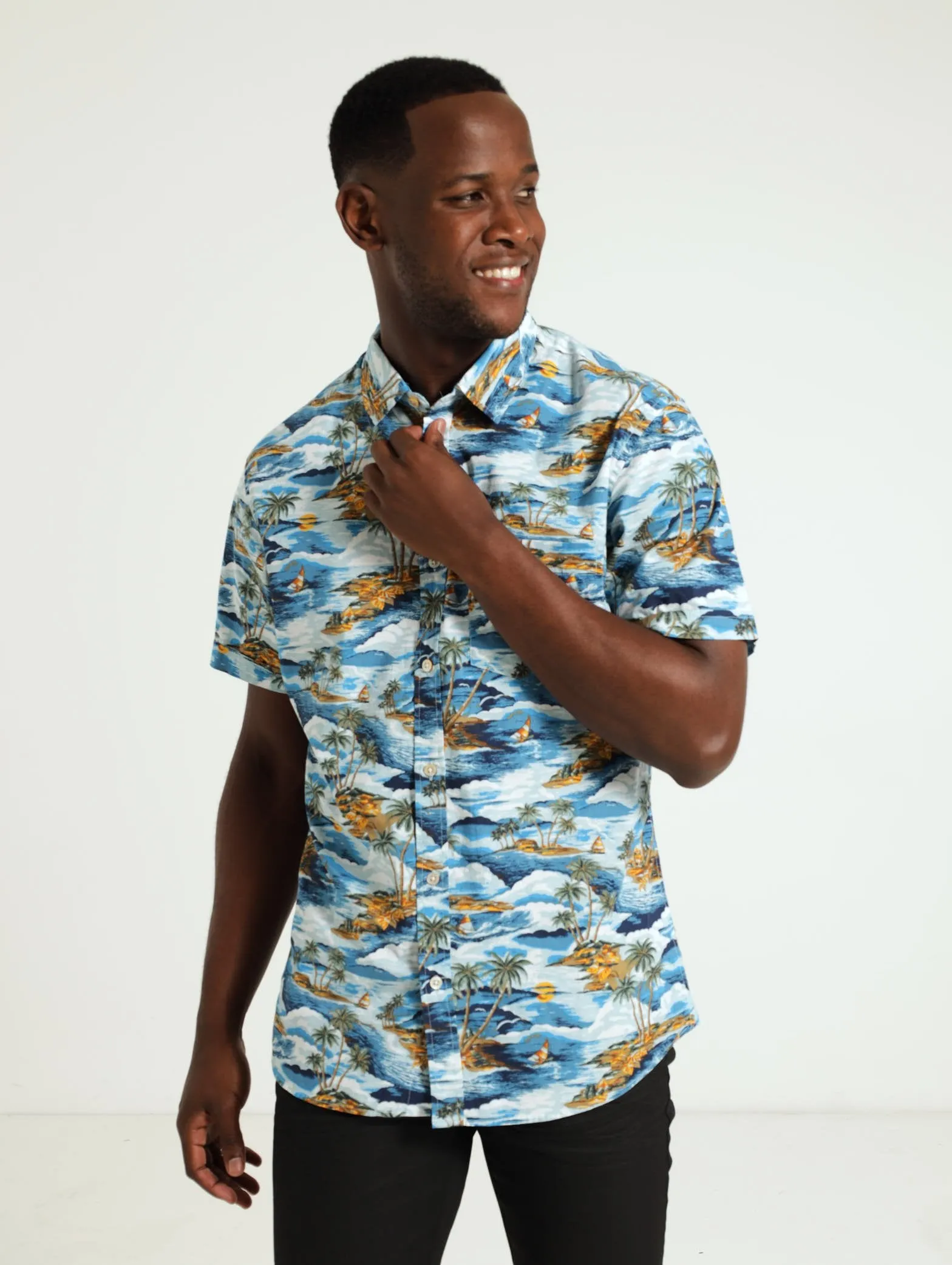 Palm Beach Print Shirt sold by Edgars