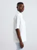 Inset Relaxed Lace Panel Shirt - White sold by Edgars