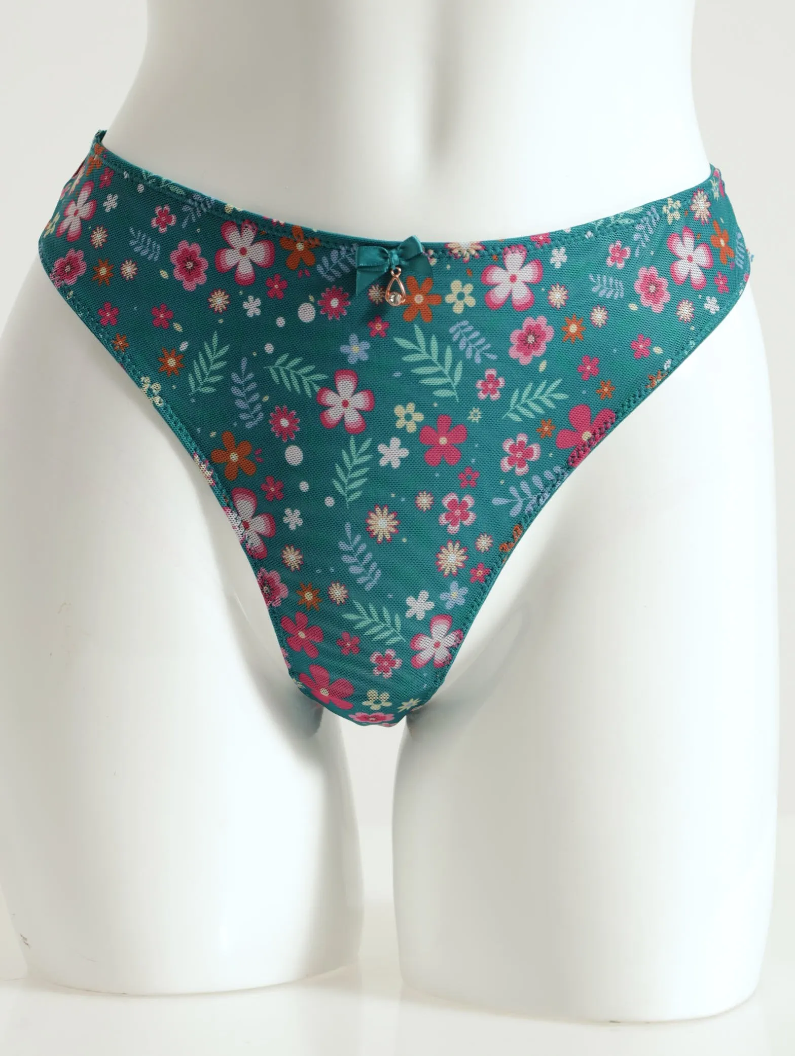 Printed Mesh Thong sold by Edgars