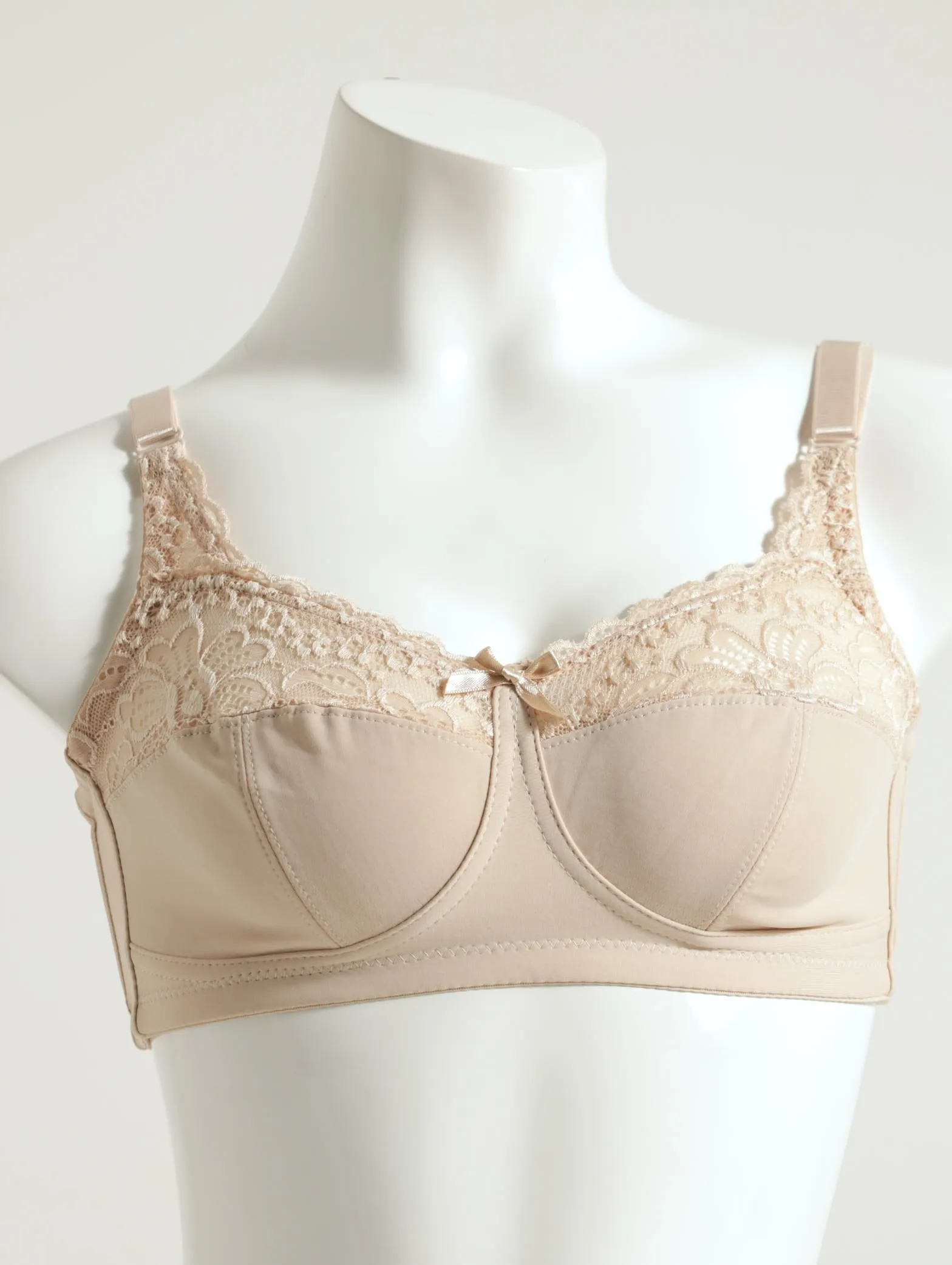 2 Pack Lace Wireless Bra - Beige/Black sold by Edgars product image thumbnail 2