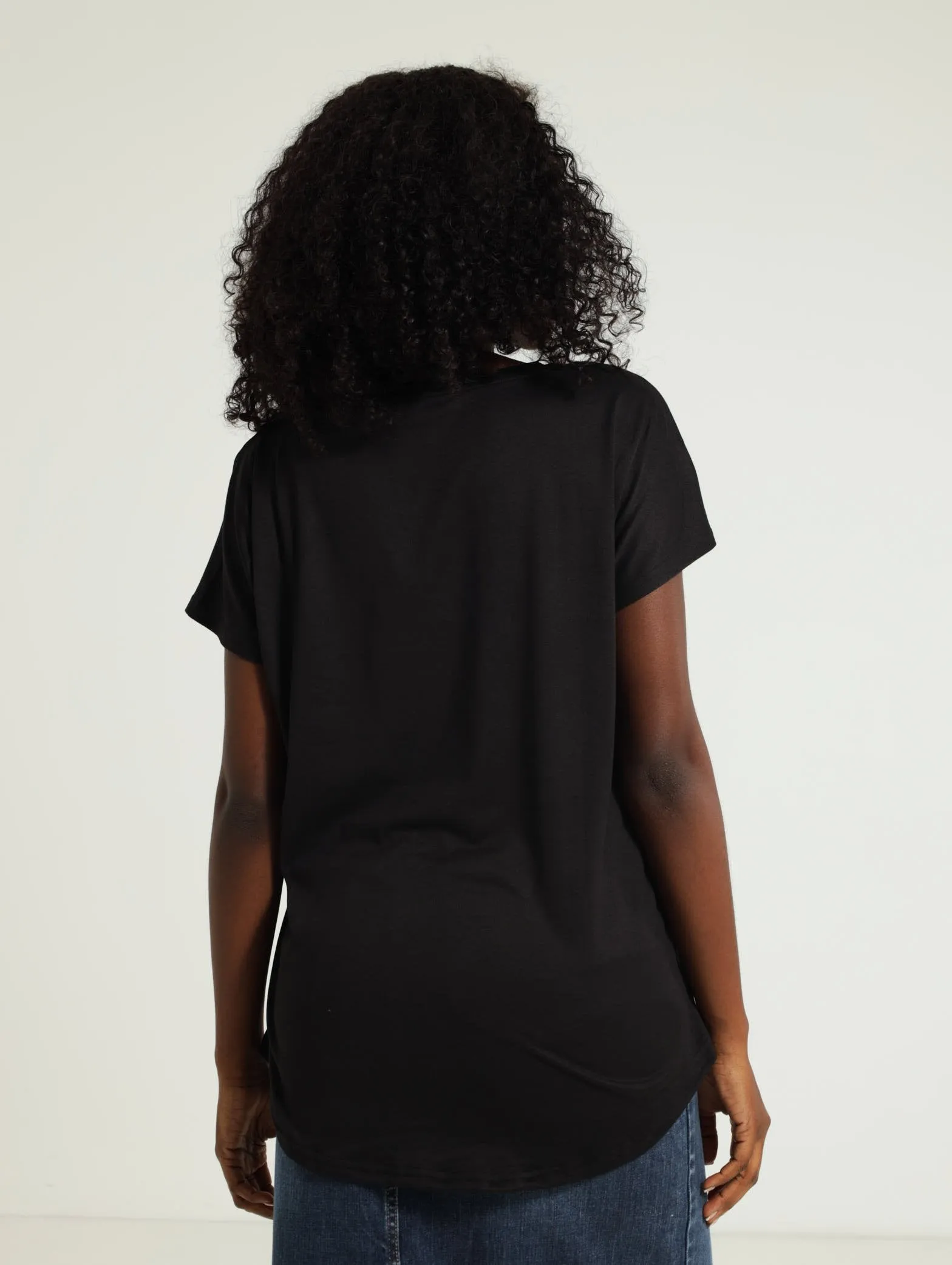 Block Print Tropic Animal Tee - Black sold by Edgars product image thumbnail 3