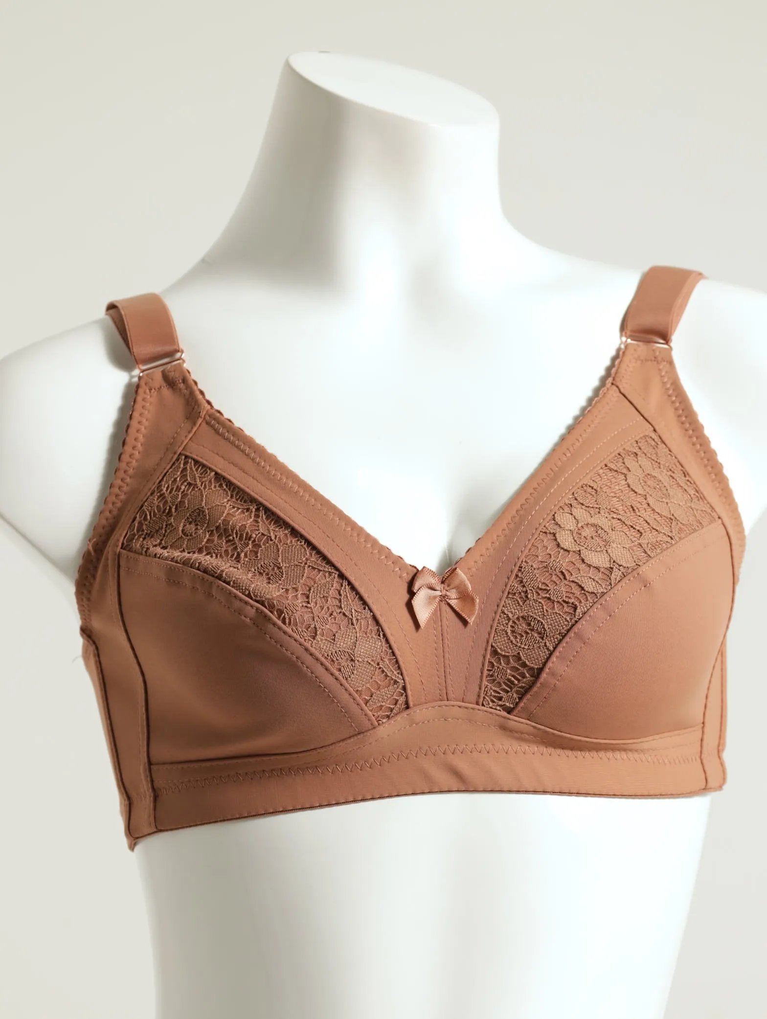 2 Pack M-Frame Total Support Bra - Mocha/Black sold by Edgars
