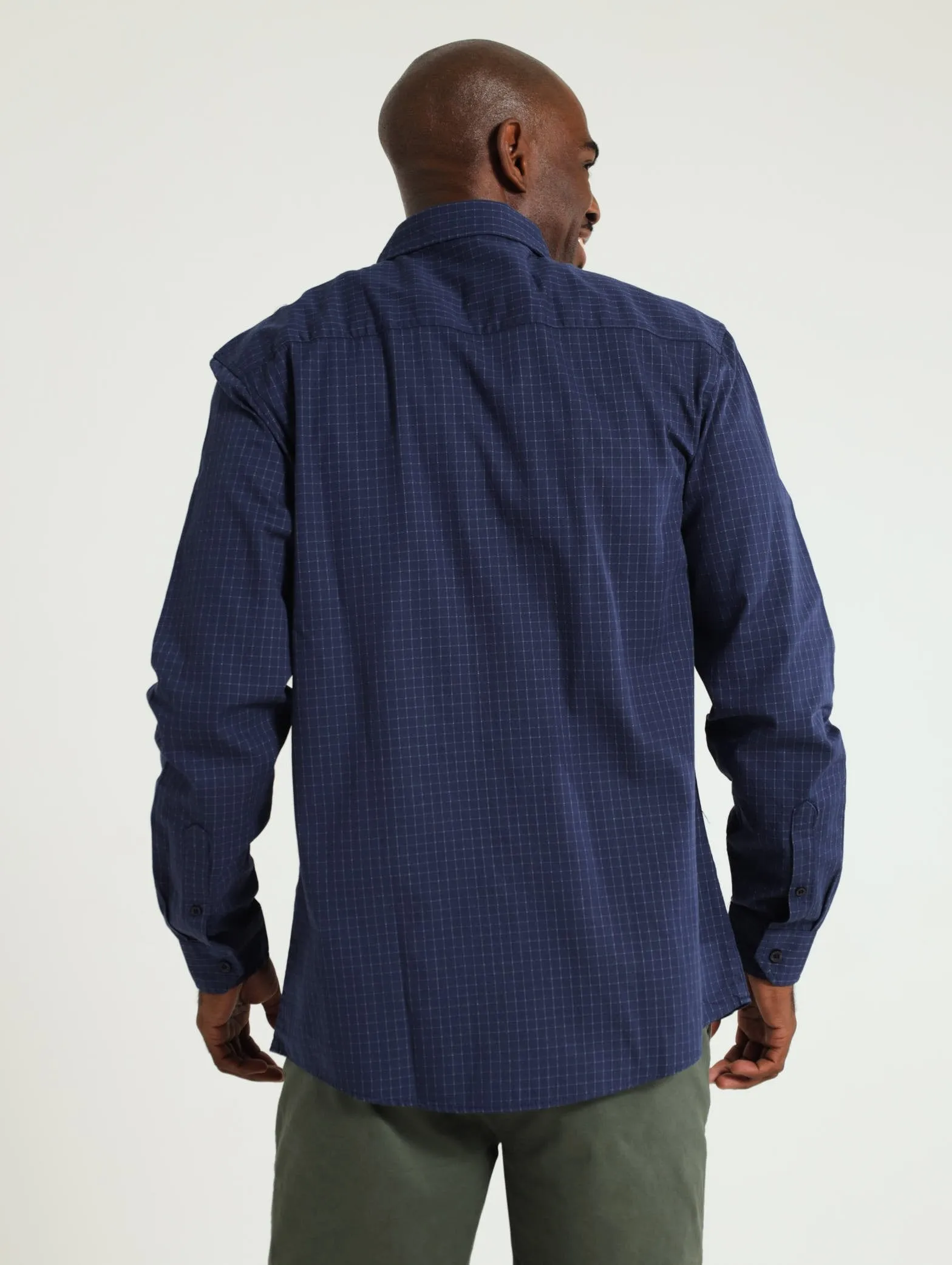 Graph Check Shirt - Navy sold by Edgars product image thumbnail 3