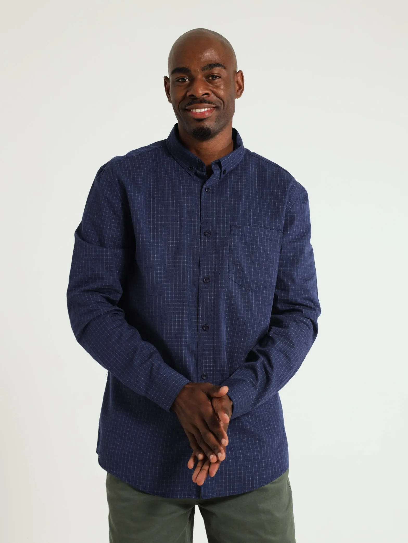 Graph Check Shirt - Navy sold by Edgars