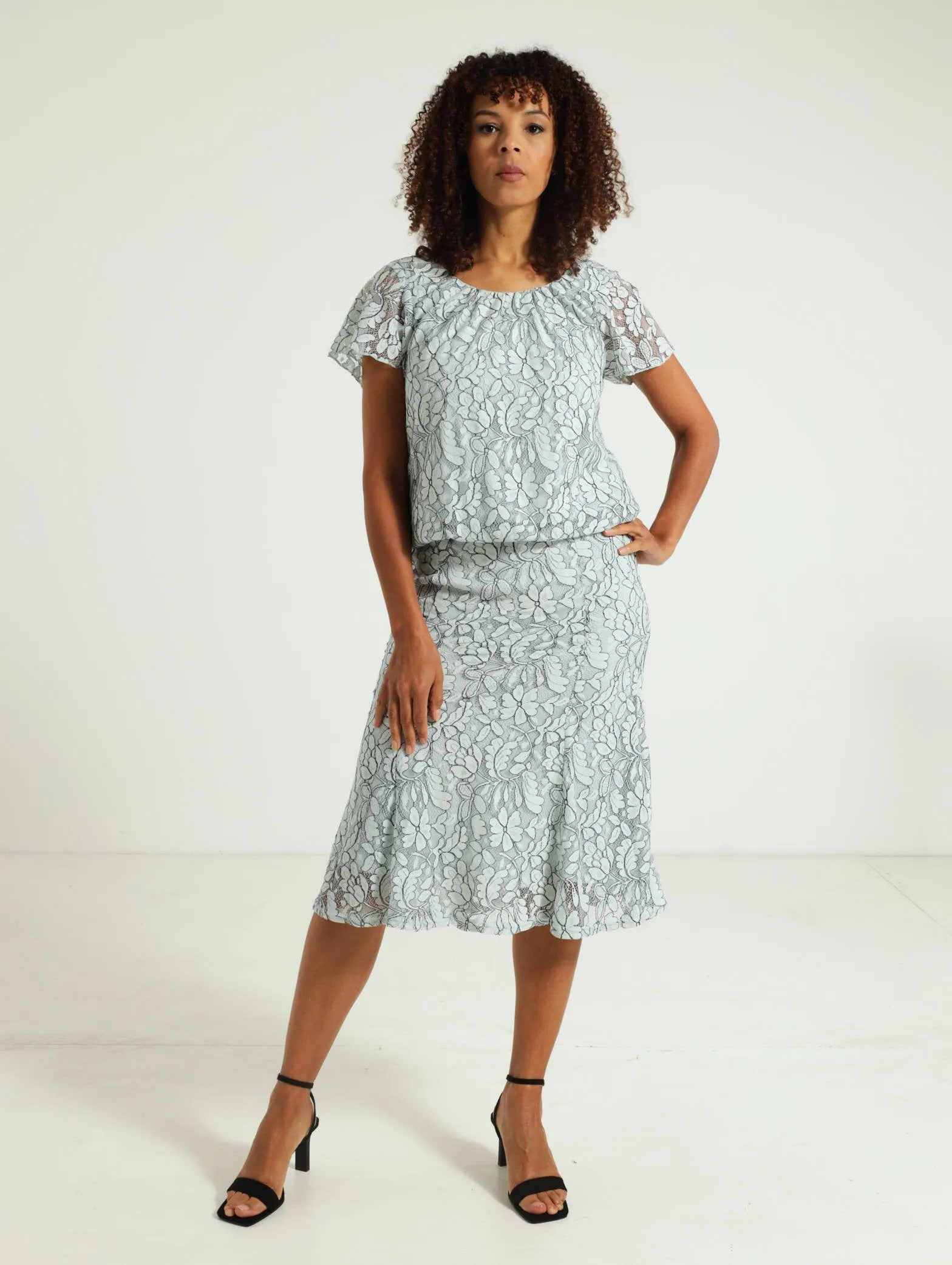 Lace Bubble Top - Light Blue sold by Edgars product image thumbnail 5