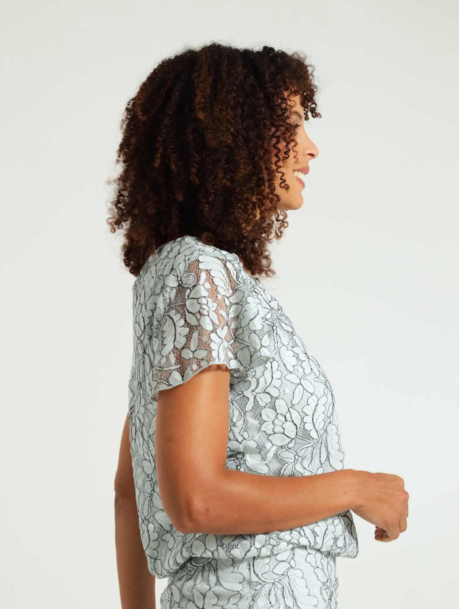 Lace Bubble Top - Light Blue sold by Edgars product image thumbnail 2