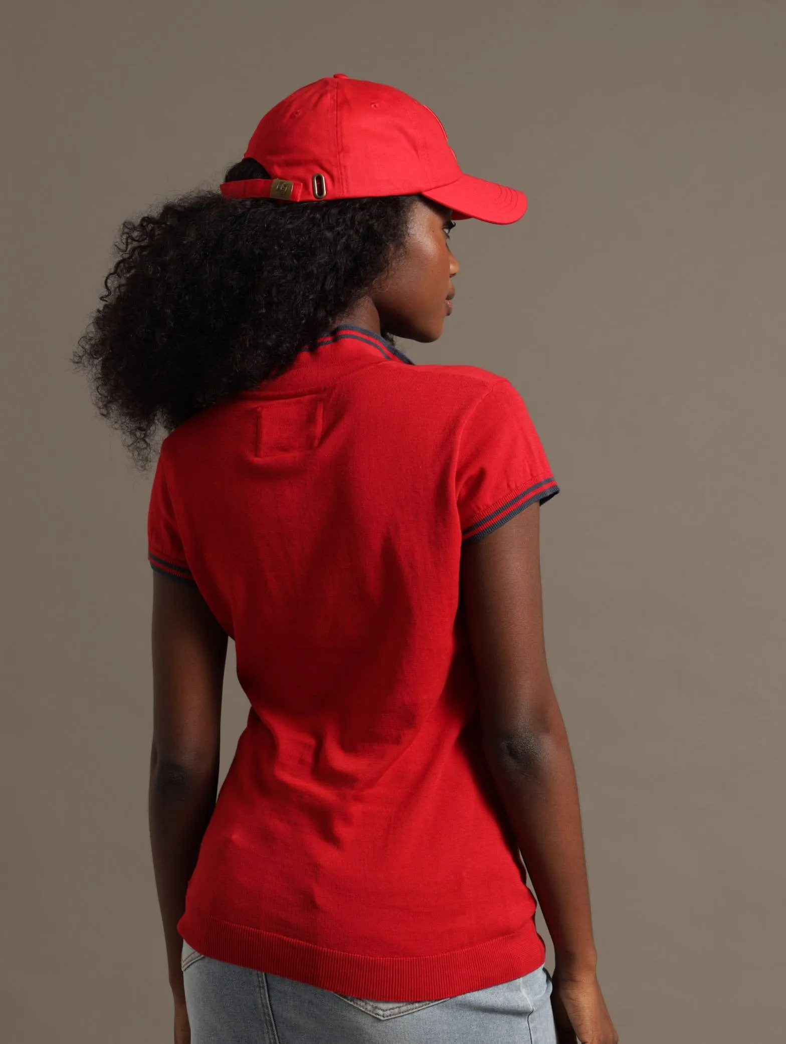 Pique Raised Embroidery Golfer - Red sold by Edgars product image thumbnail 3