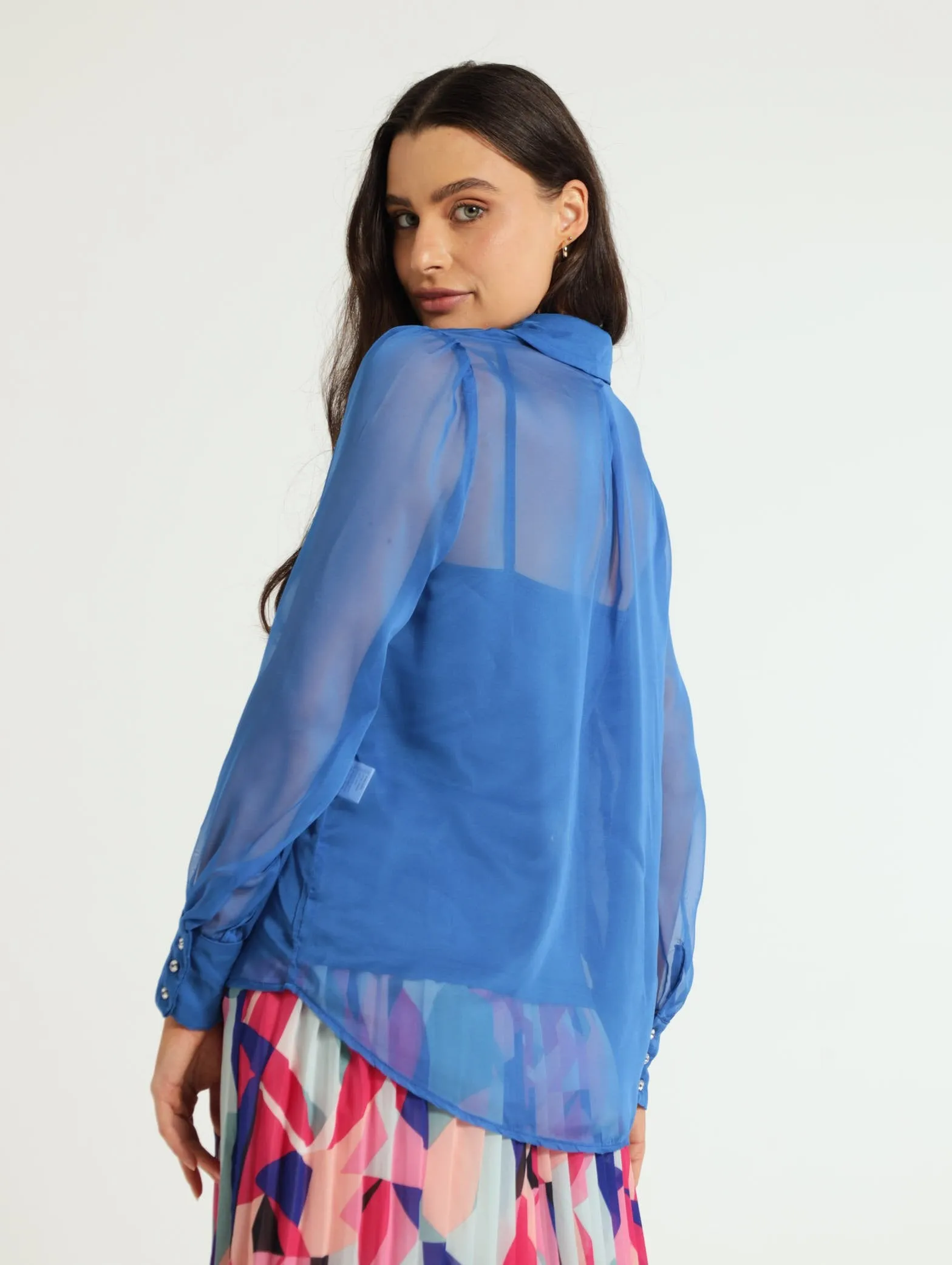 Organza Shirt - Cobalt sold by Edgars product image thumbnail 3