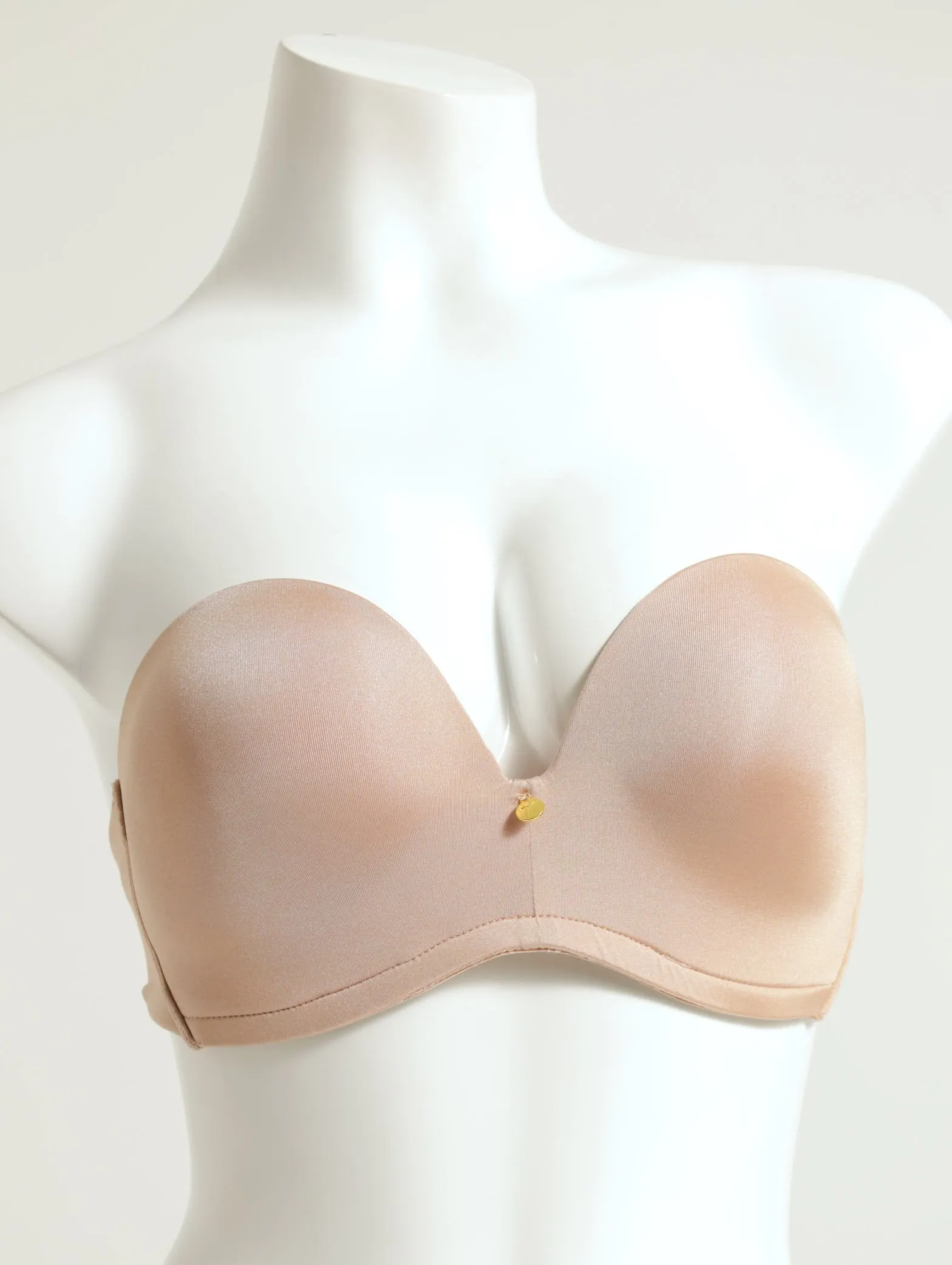 Strapless Plunge Bra - Beige sold by Edgars
