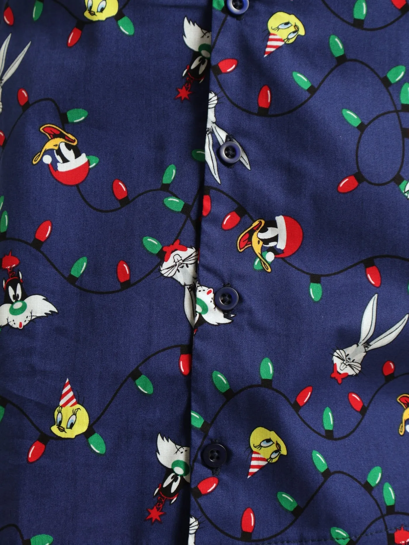Unisex Looney Tunes Button Through Top - Navy sold by Edgars product image thumbnail 4