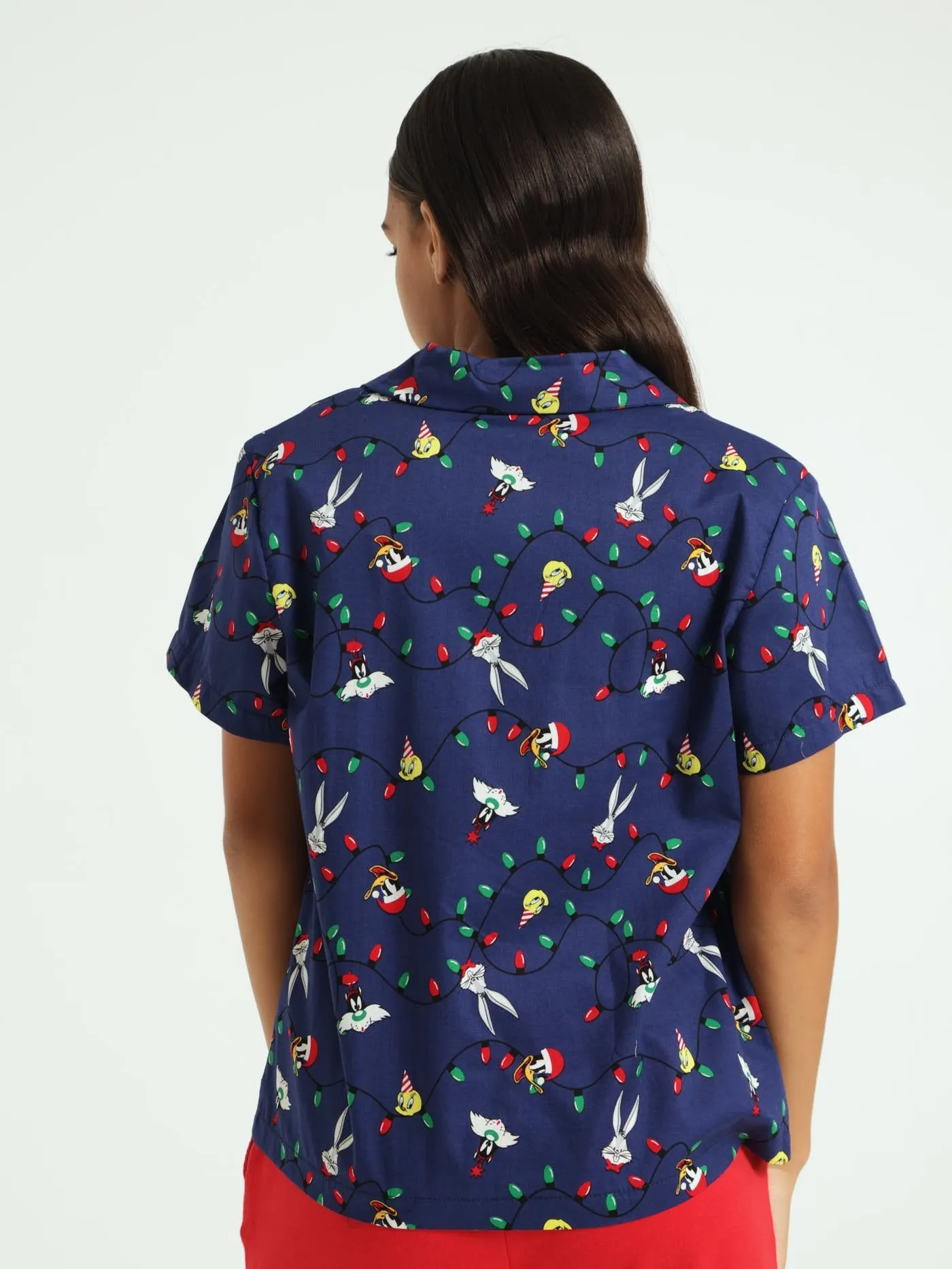 Unisex Looney Tunes Button Through Top - Navy sold by Edgars product image thumbnail 3