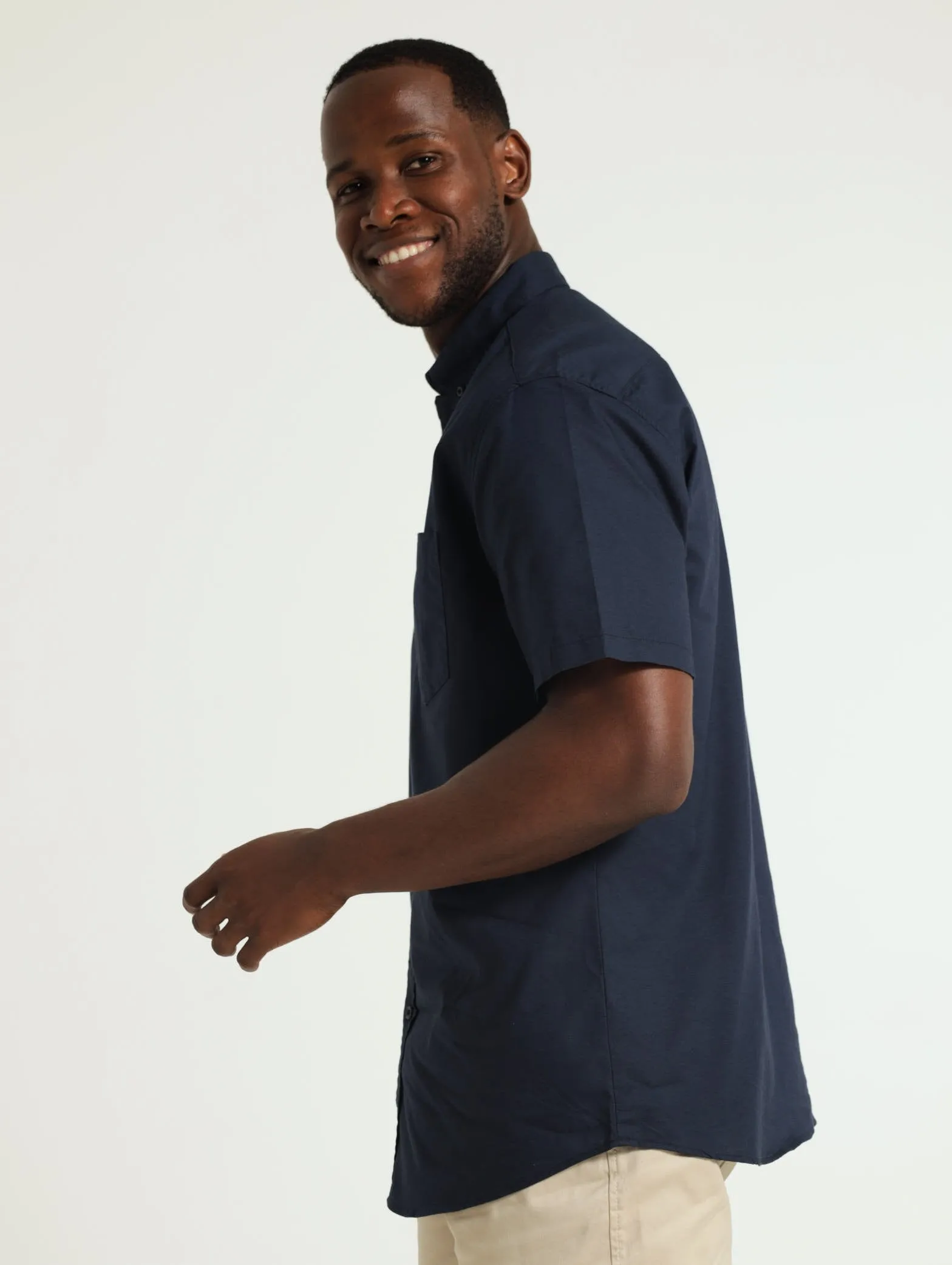 Oxford Shirt - Navy sold by Edgars product image thumbnail 2
