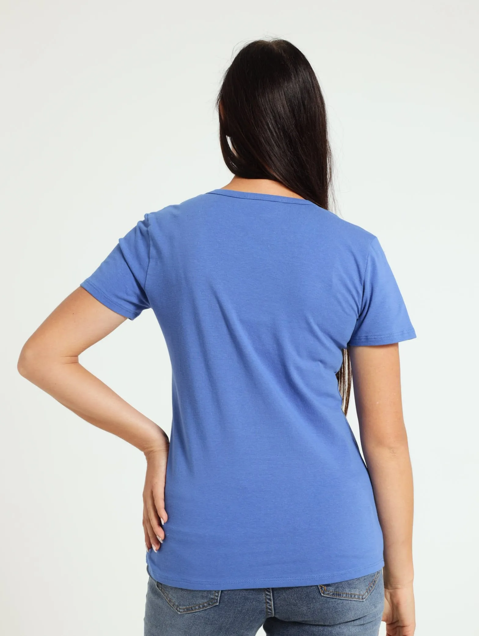 Voop Neck Stretch Tee - Cobalt sold by Edgars product image thumbnail 3