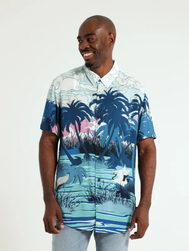 Woven Shirt - Blue sold by Edgars 