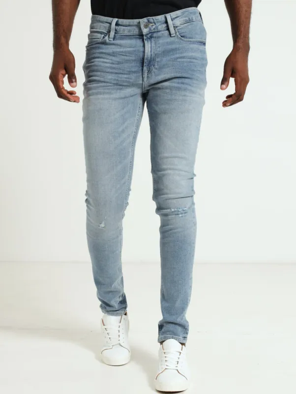 Super Skinny Denim Jean - Mid Blue sold by Edgars
