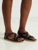 Soft Style Irina Assymetric Multi Strap Sandal - Black sold by Edgars