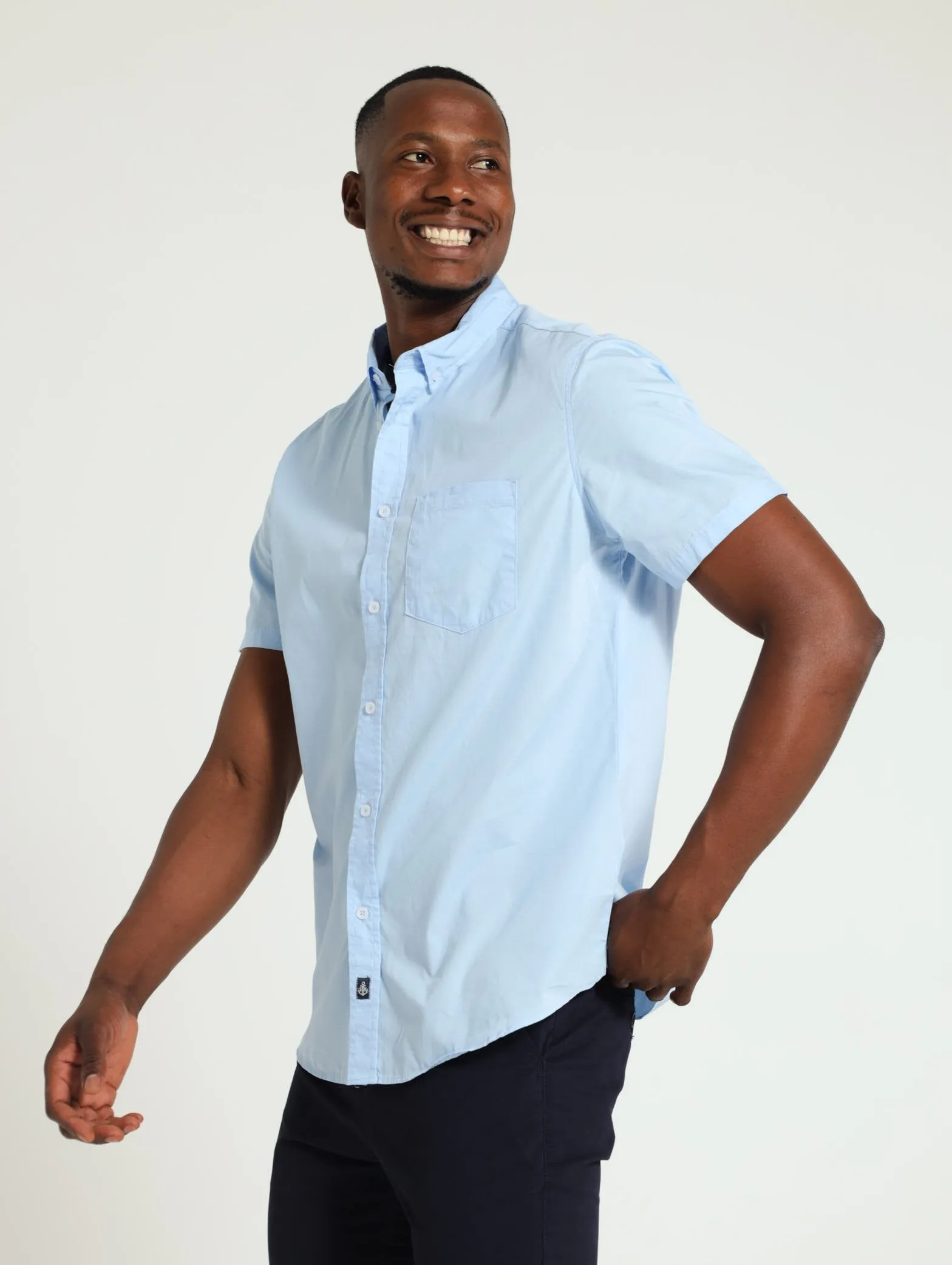 Poplin Shirt - Light Blue sold by Edgars product image thumbnail 2