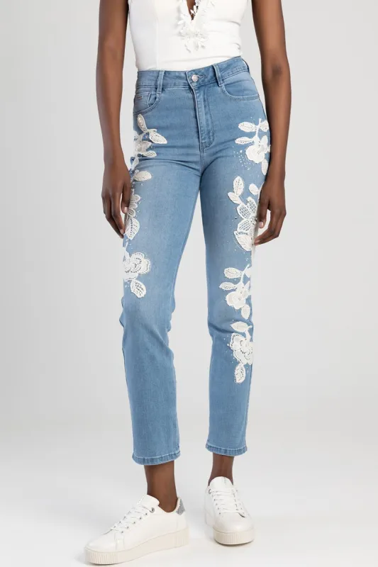 Ryder High Waist Jean - Light Blue sold by Edgars 