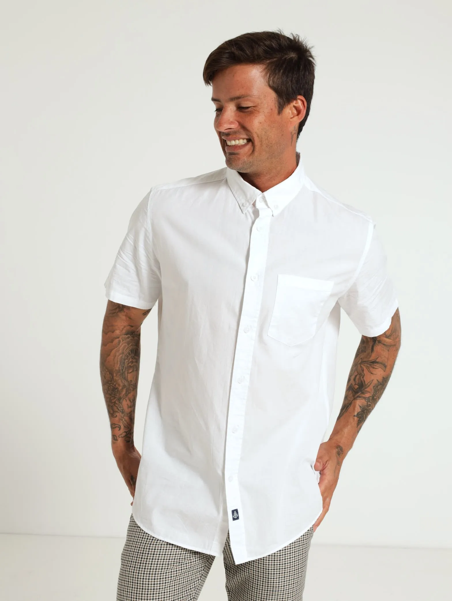 Poplin Shirt - White sold by Edgars