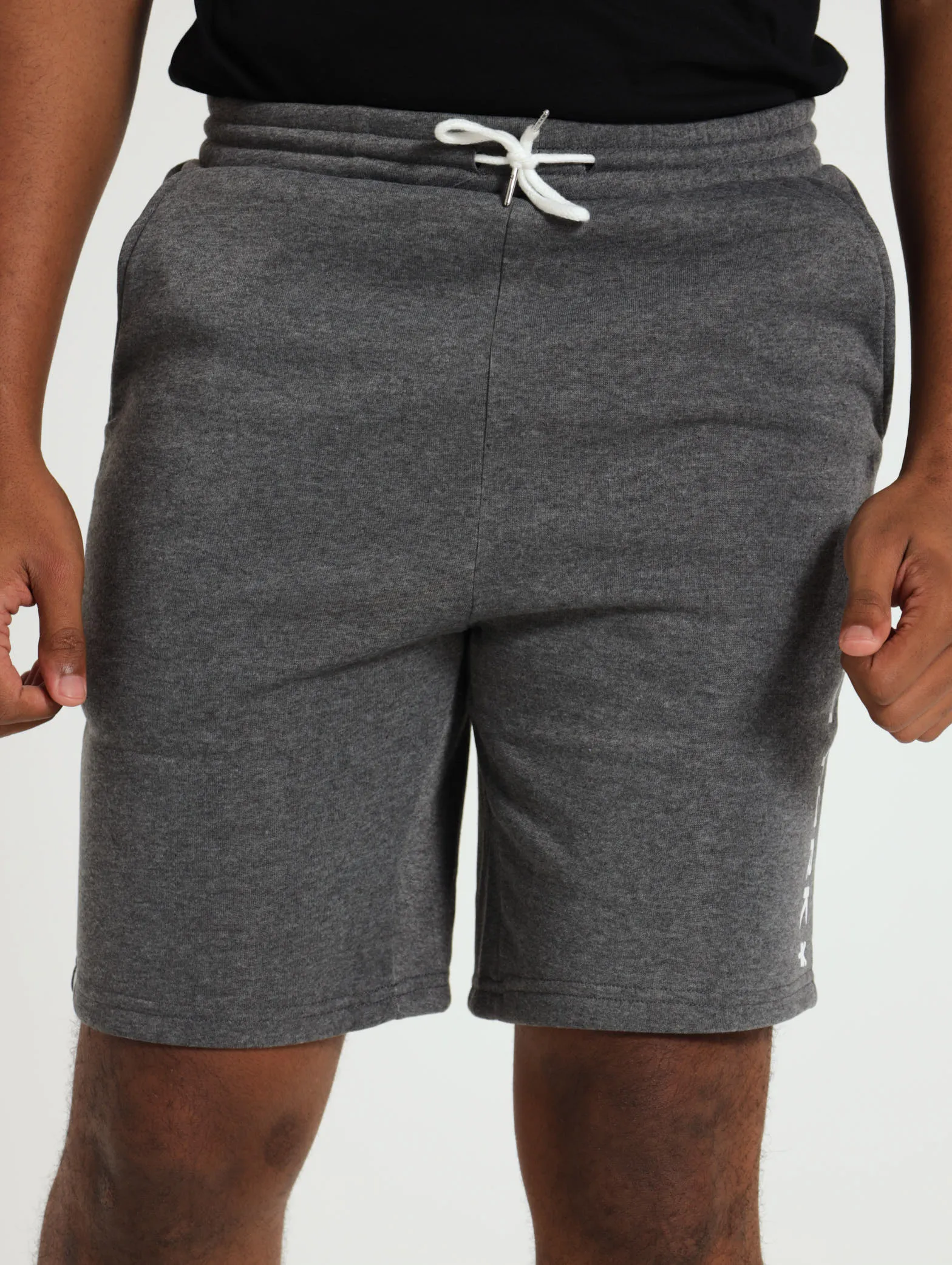 Printed Fleece Shorts - Charcoal sold by Edgars