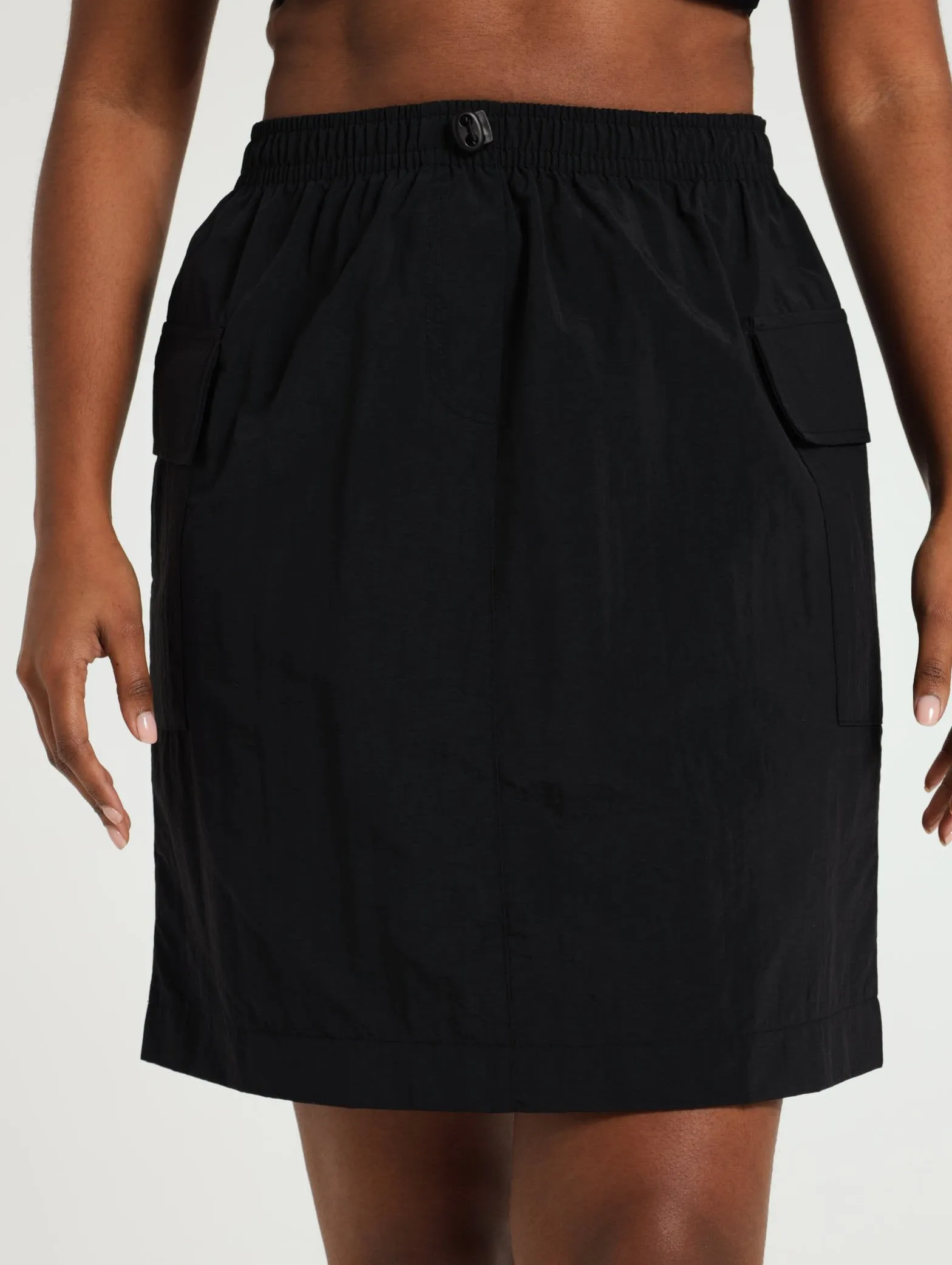 Parachute Utility Mini Skirt - Black sold by Edgars