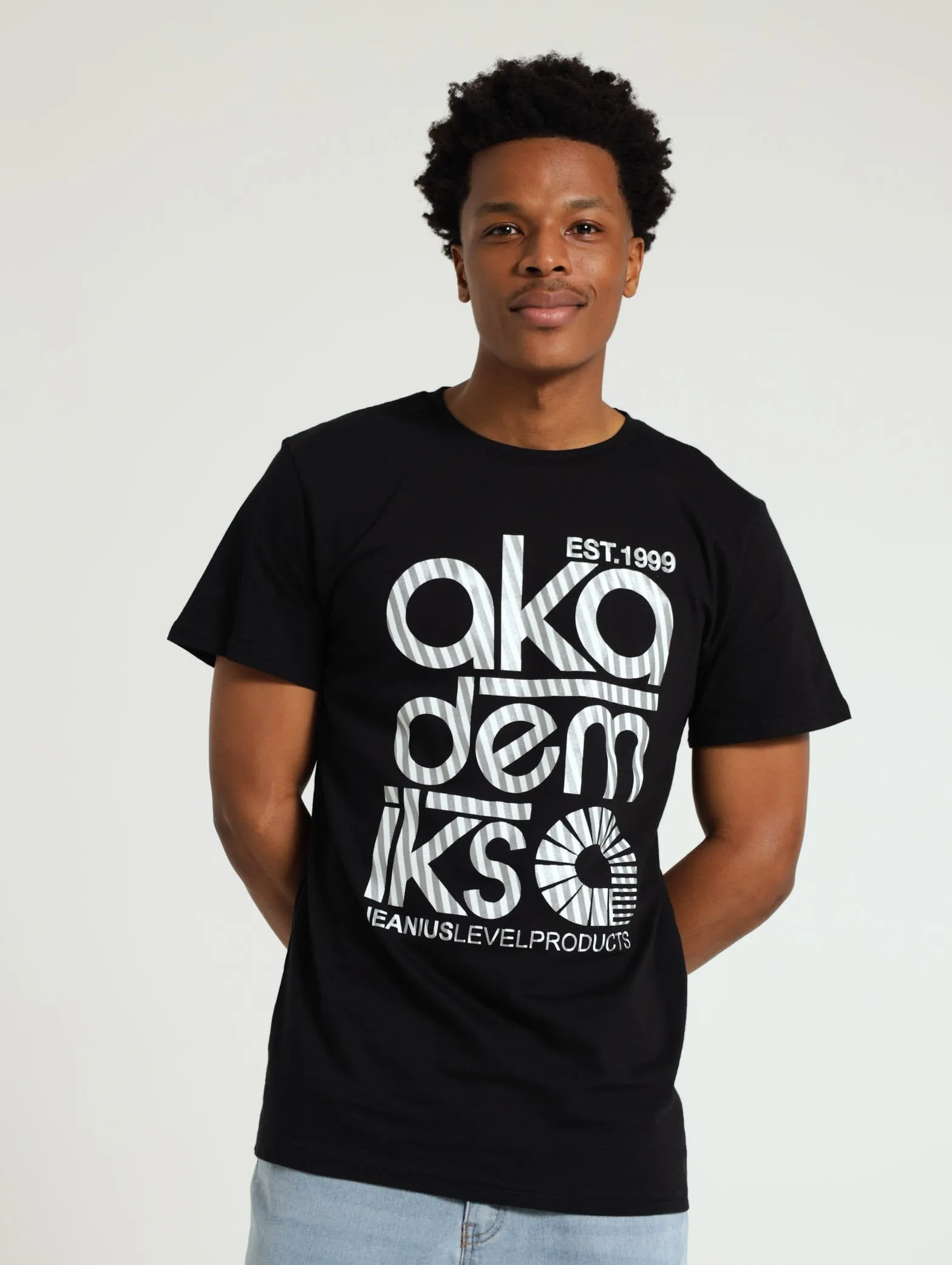 Foil Print Tee - Black sold by Edgars