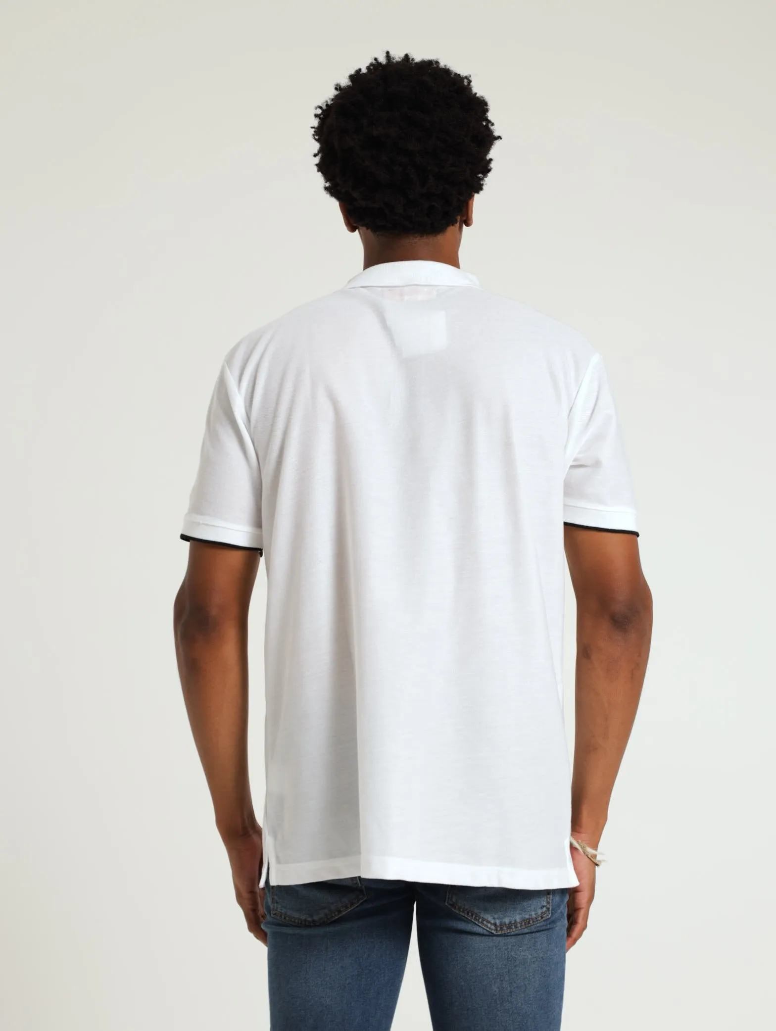 Pique Tipped Collar Golfer - White sold by Edgars product image thumbnail 3