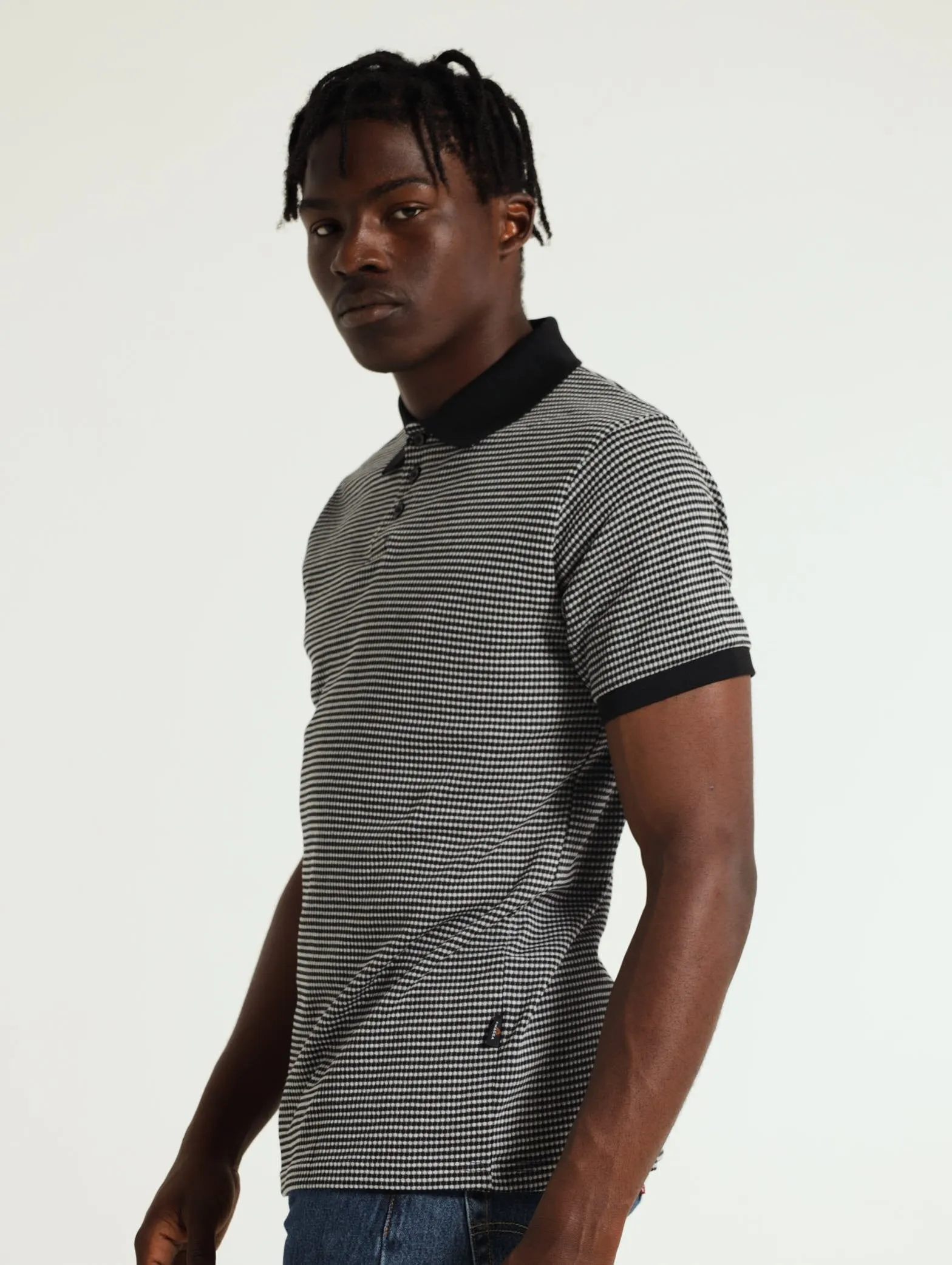 Jacquard Dot Golfer - Charcoal Melange sold by Edgars product image thumbnail 2