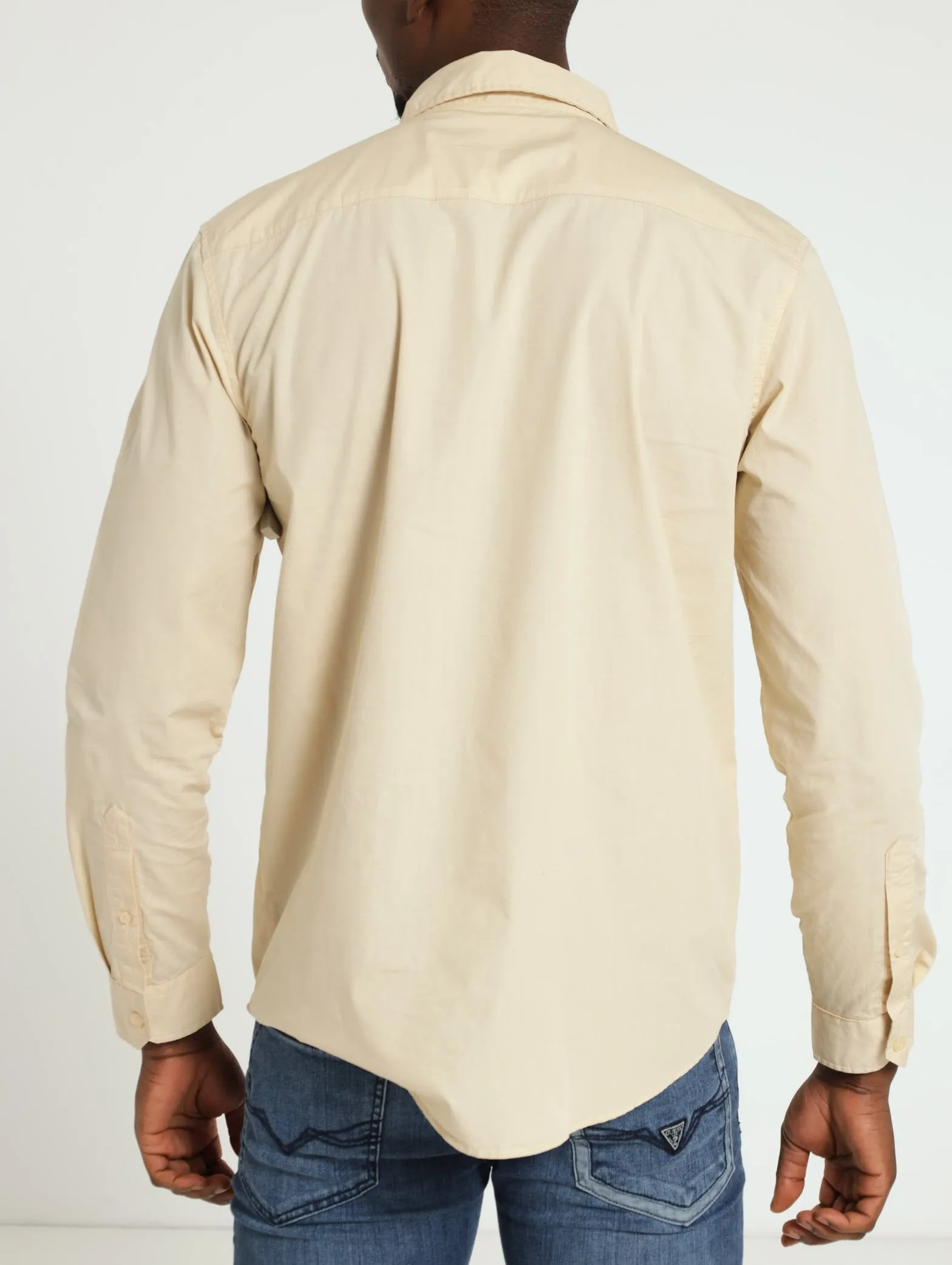 Long Sleeve Washed Shirt - Light Stone sold by Edgars product image thumbnail 3