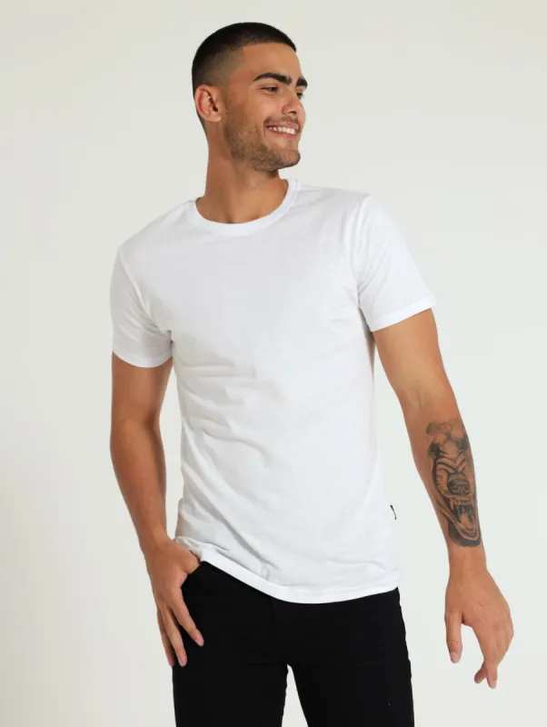 Basic Print Tee - White sold by Edgars