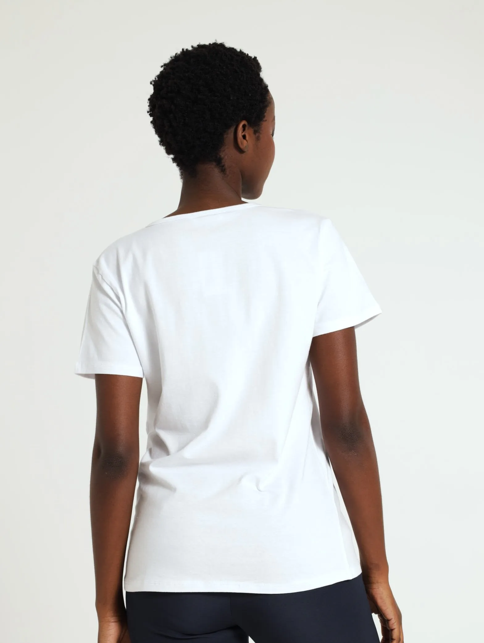 Voop Neck Stretch Tee - White sold by Edgars product image thumbnail 3