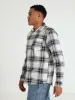 Long Sleeve Check Woven Shirt  - White/Black sold by Edgars 