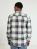 Long Sleeve Check Woven Shirt  - White/Black sold by Edgars 