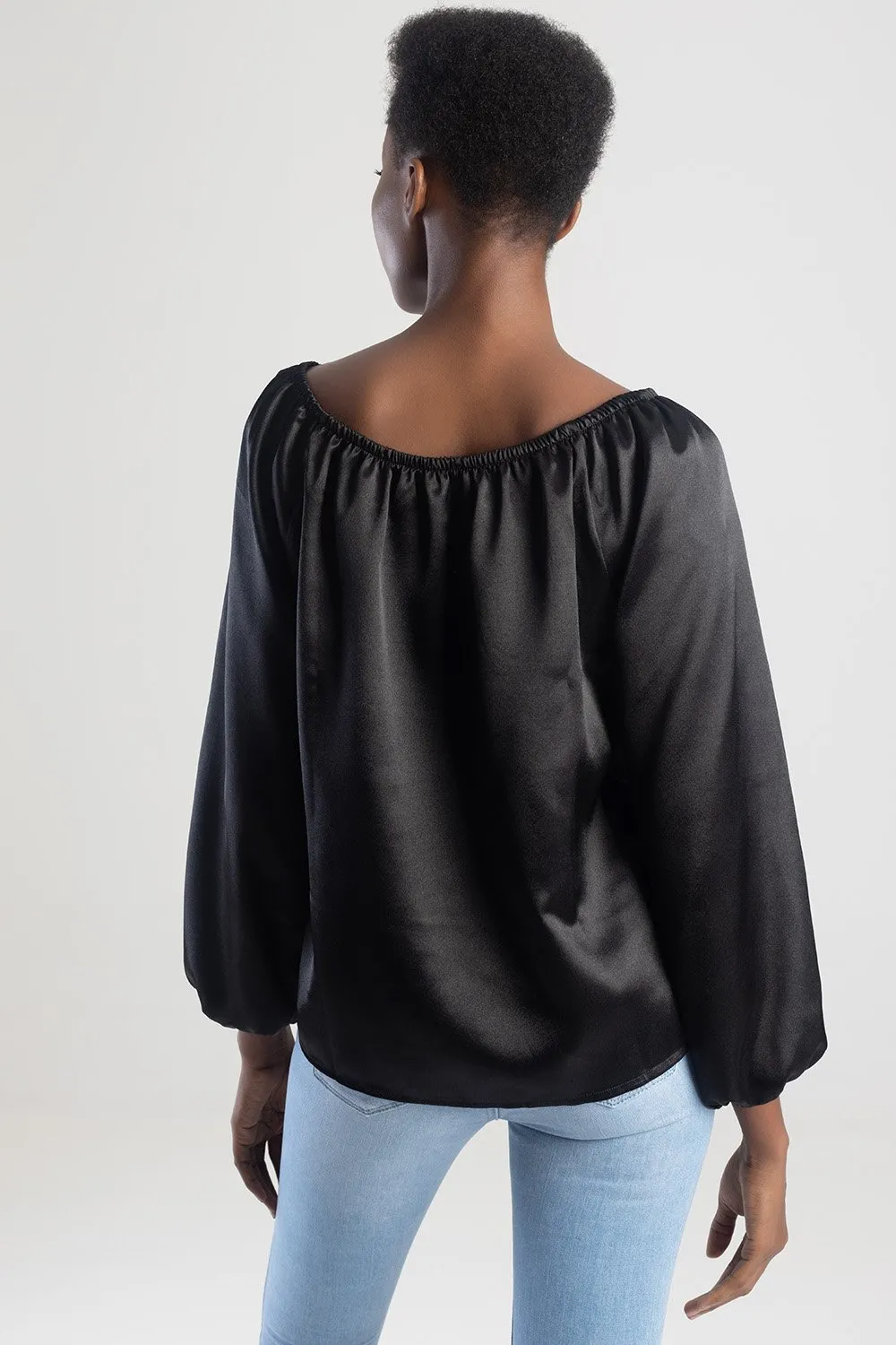 Blouse With Elasticated Neckline - Black sold by Edgars product image thumbnail 5